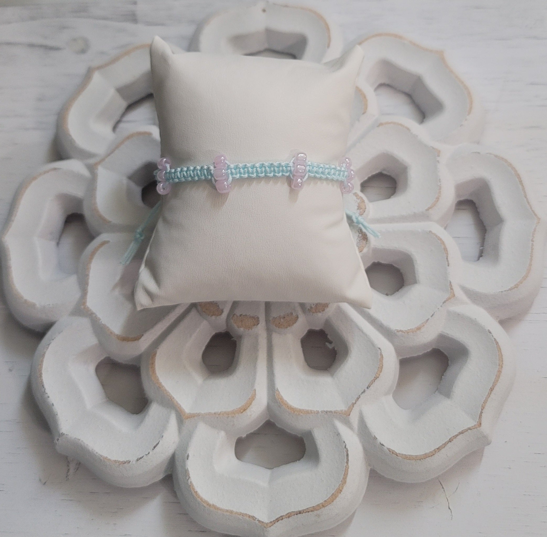 Corded Adjustable Bracelet with Beads