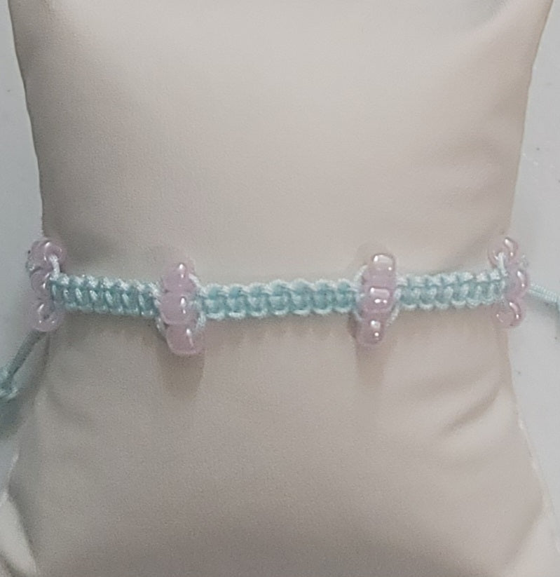 Corded Adjustable Bracelet with Beads