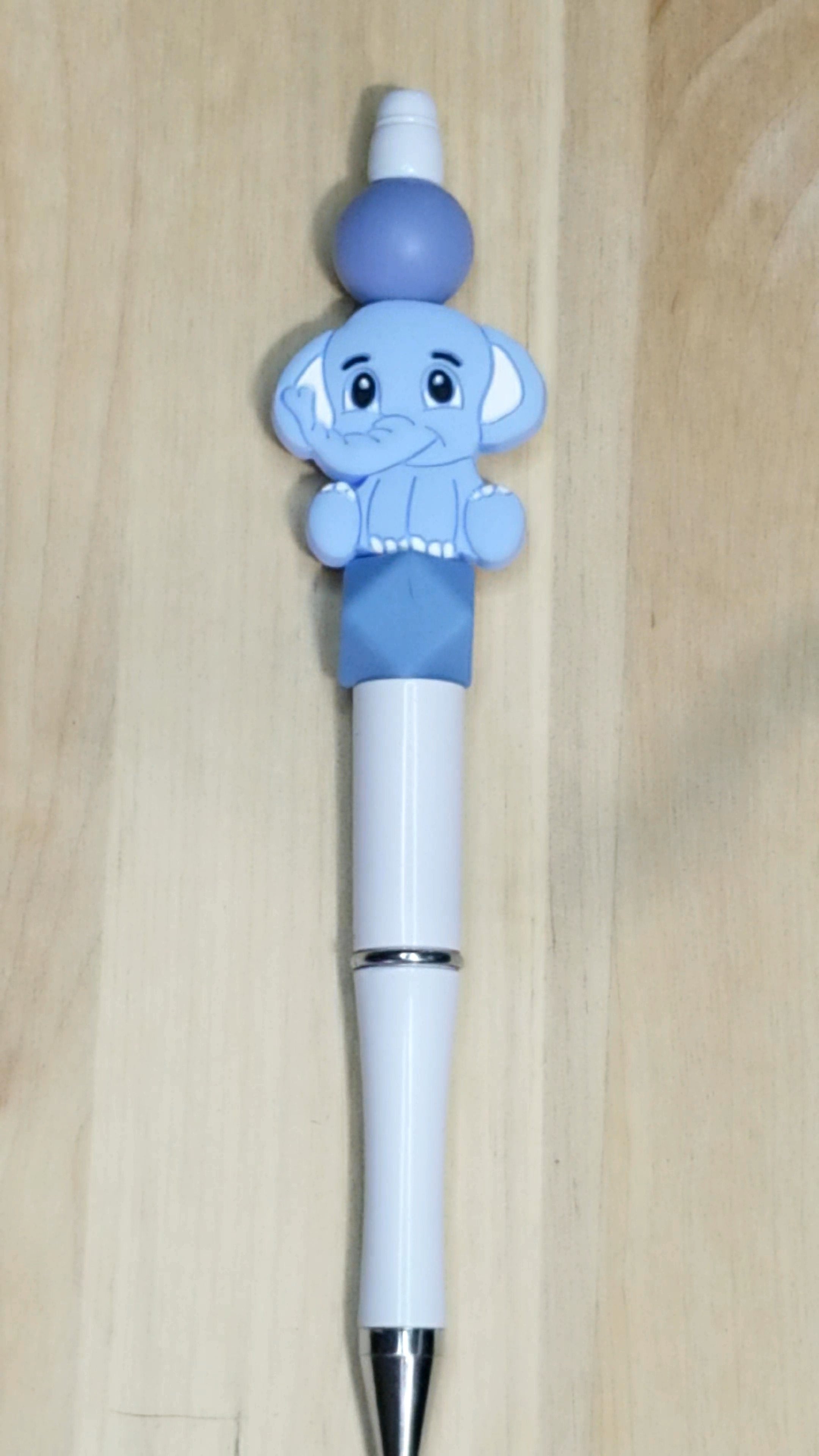 Elephant Silicone Beaded Pen