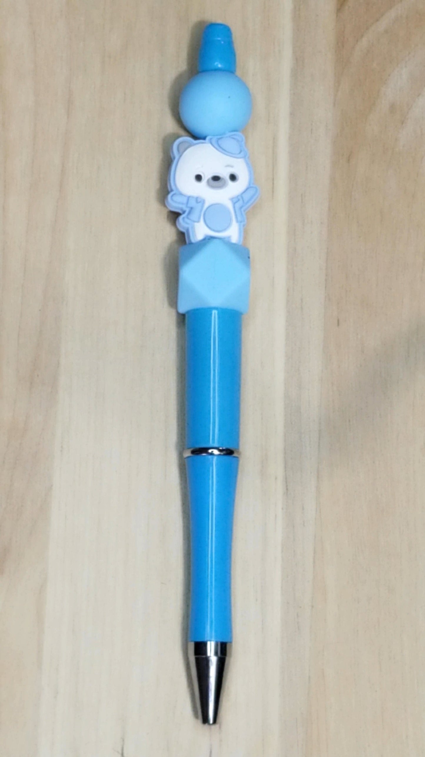 Bear Silicone Beaded Pen
