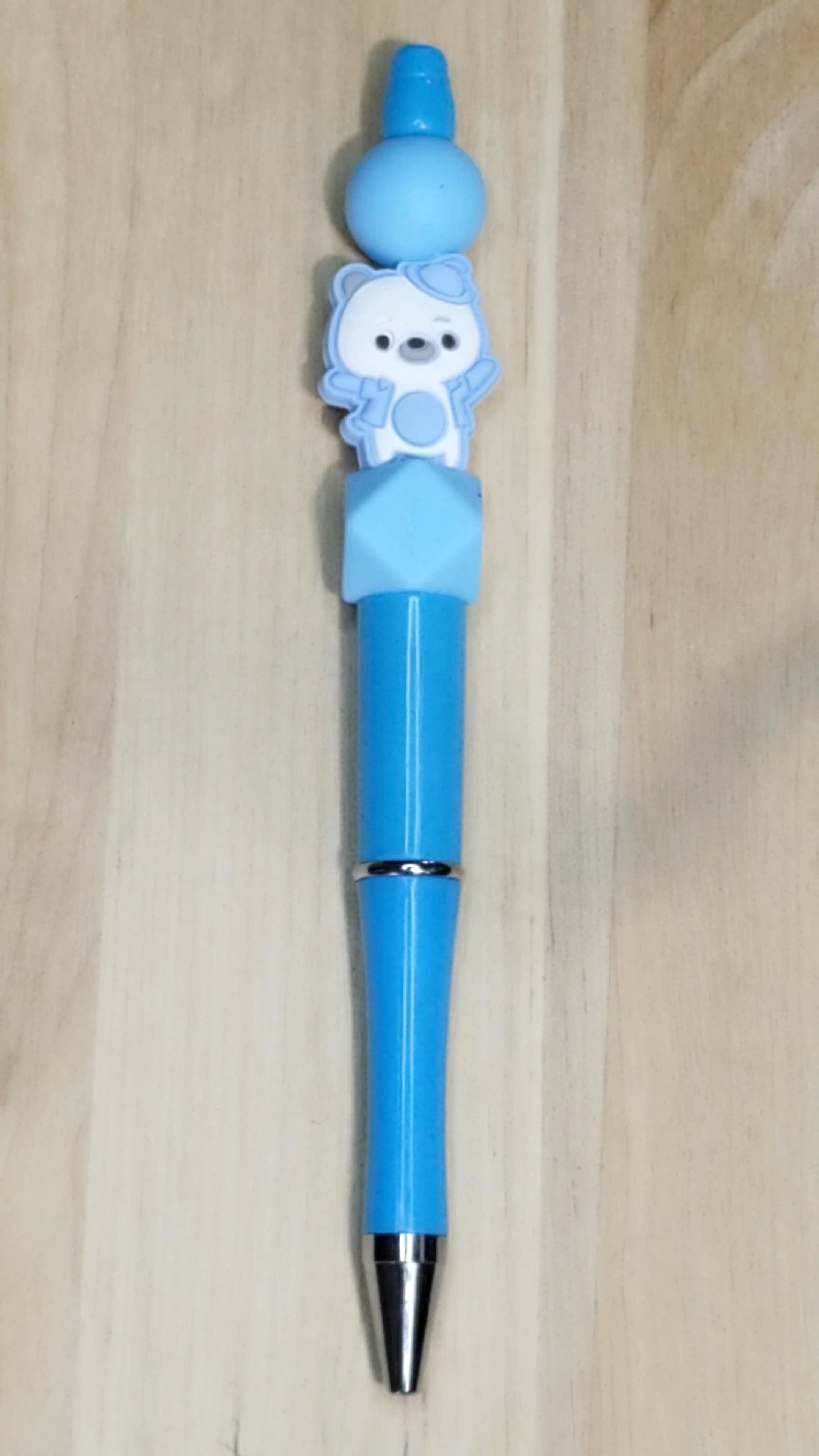 Bear Silicone Beaded Pen