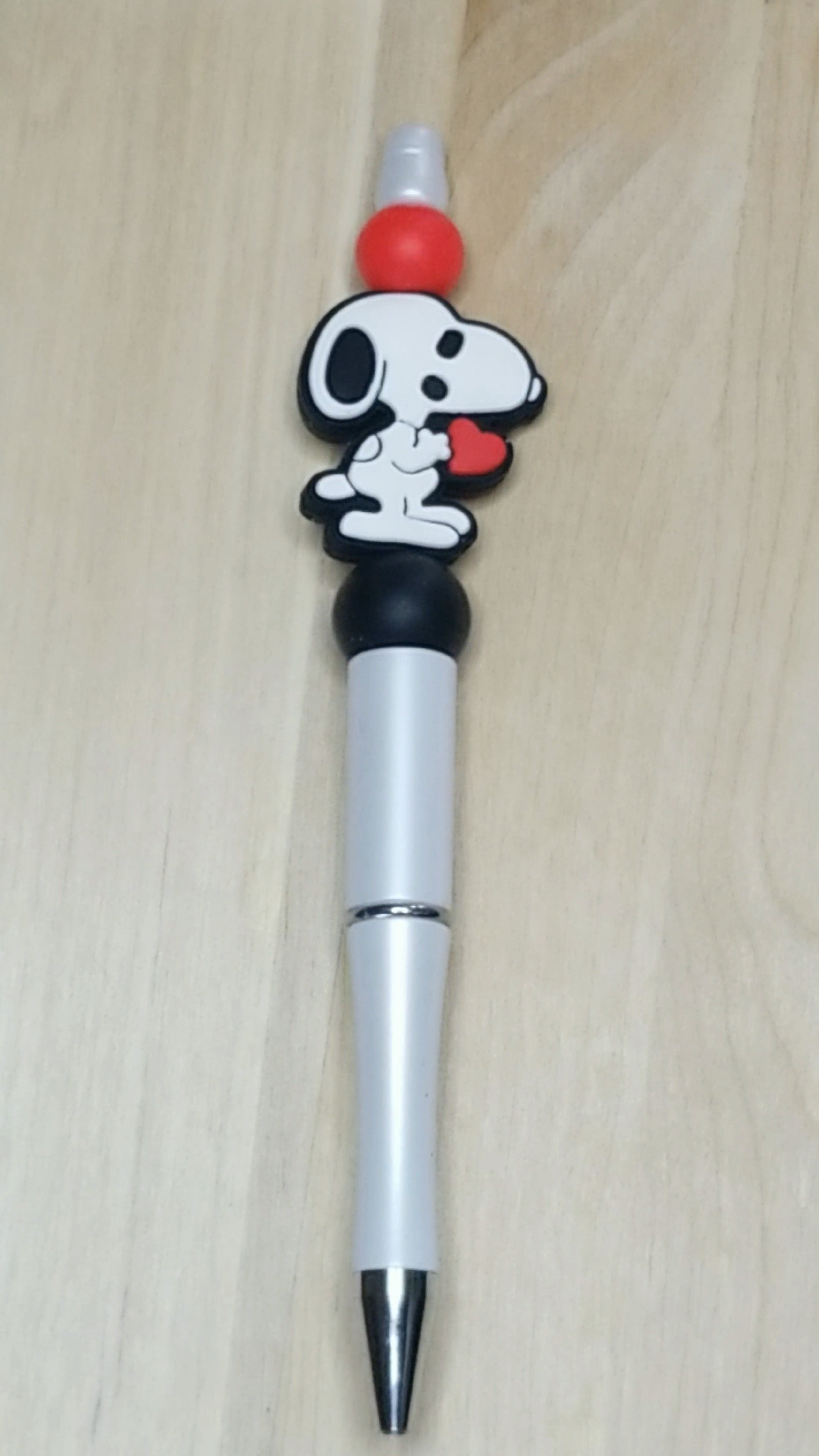 Cartoon Dog Silicone Beaded Pen