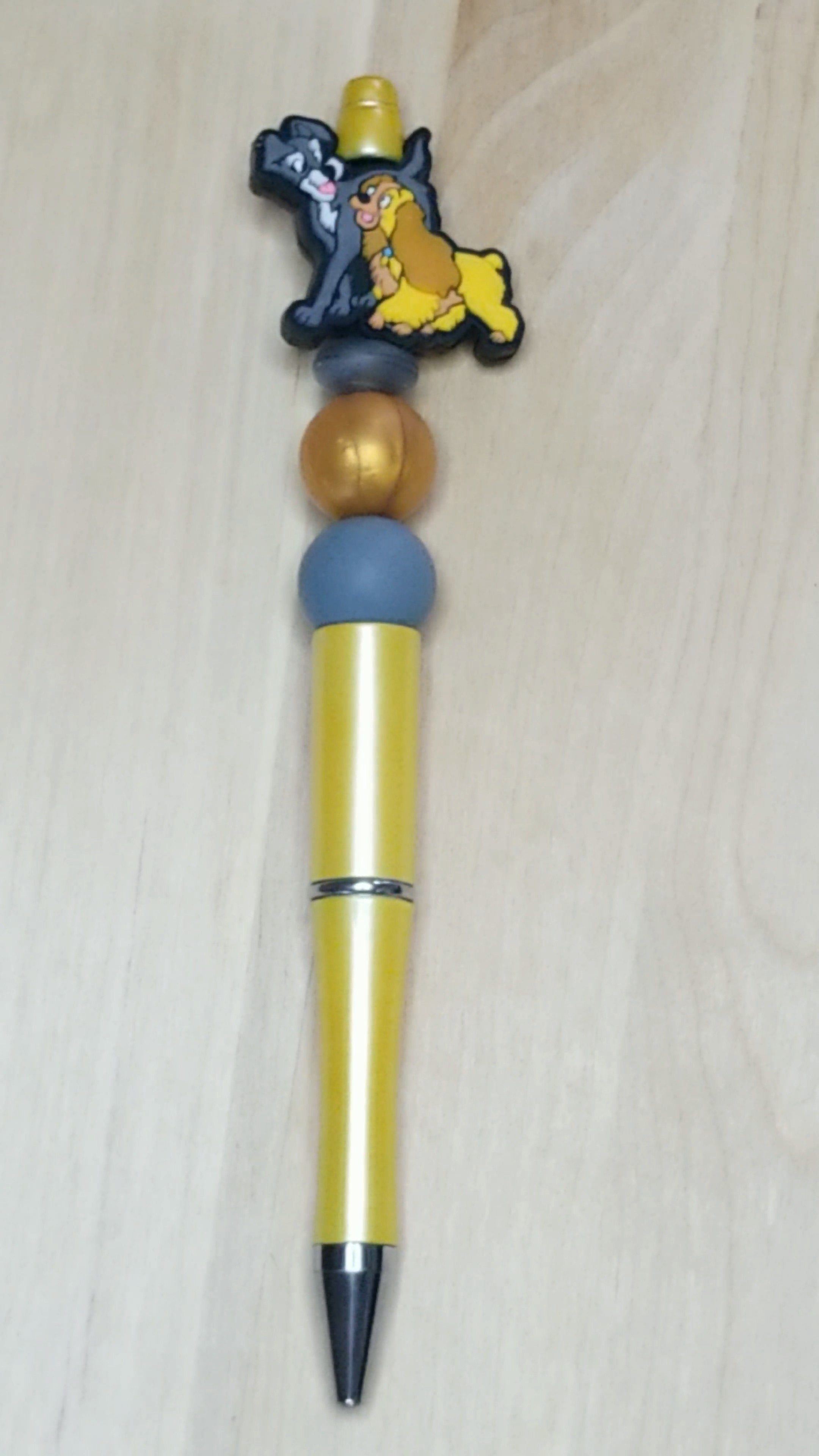 Cartoon Dog Silicone Beaded Pen
