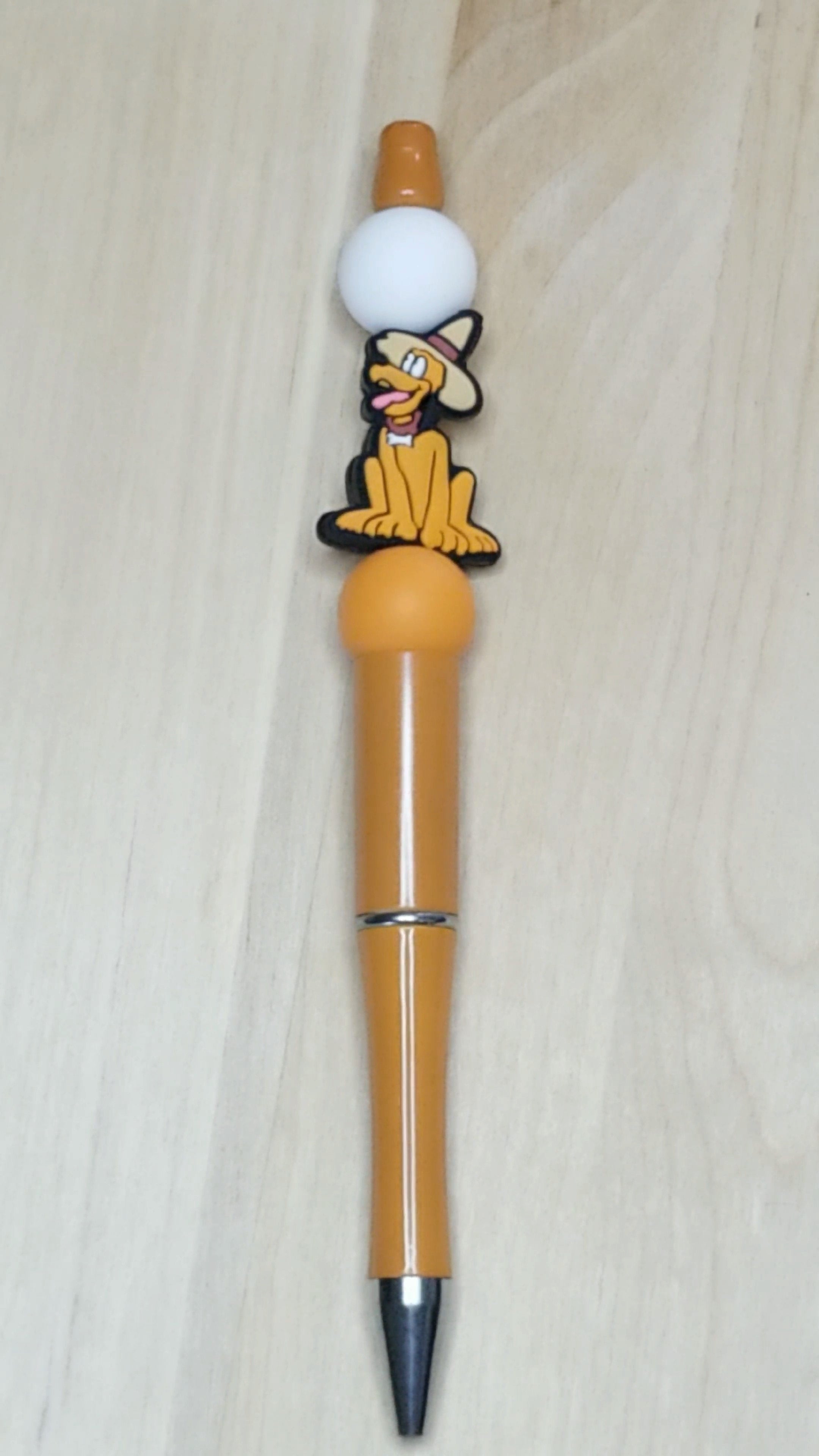 Cartoon Dog Silicone Beaded Pen