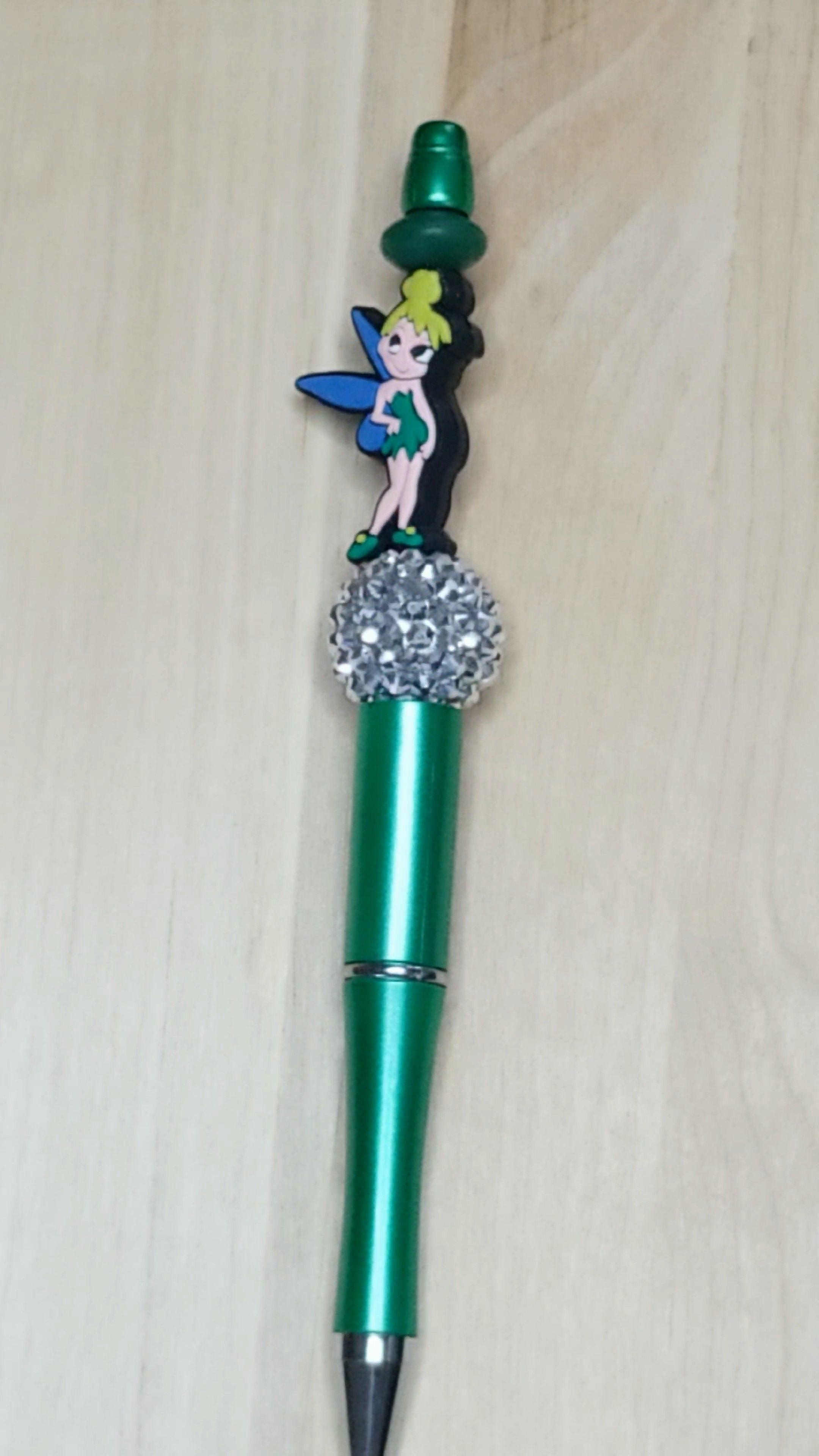 Princess Silicone Beaded Pen with Shiny Globe