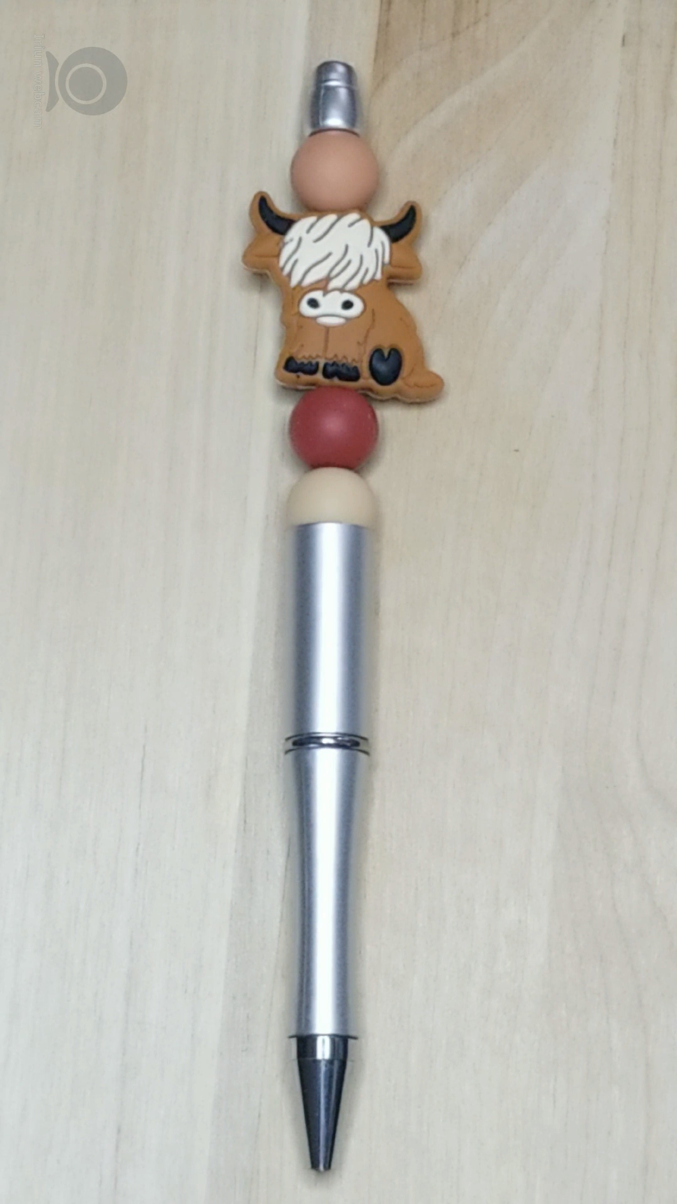 Cow Silicone Beaded Pen
