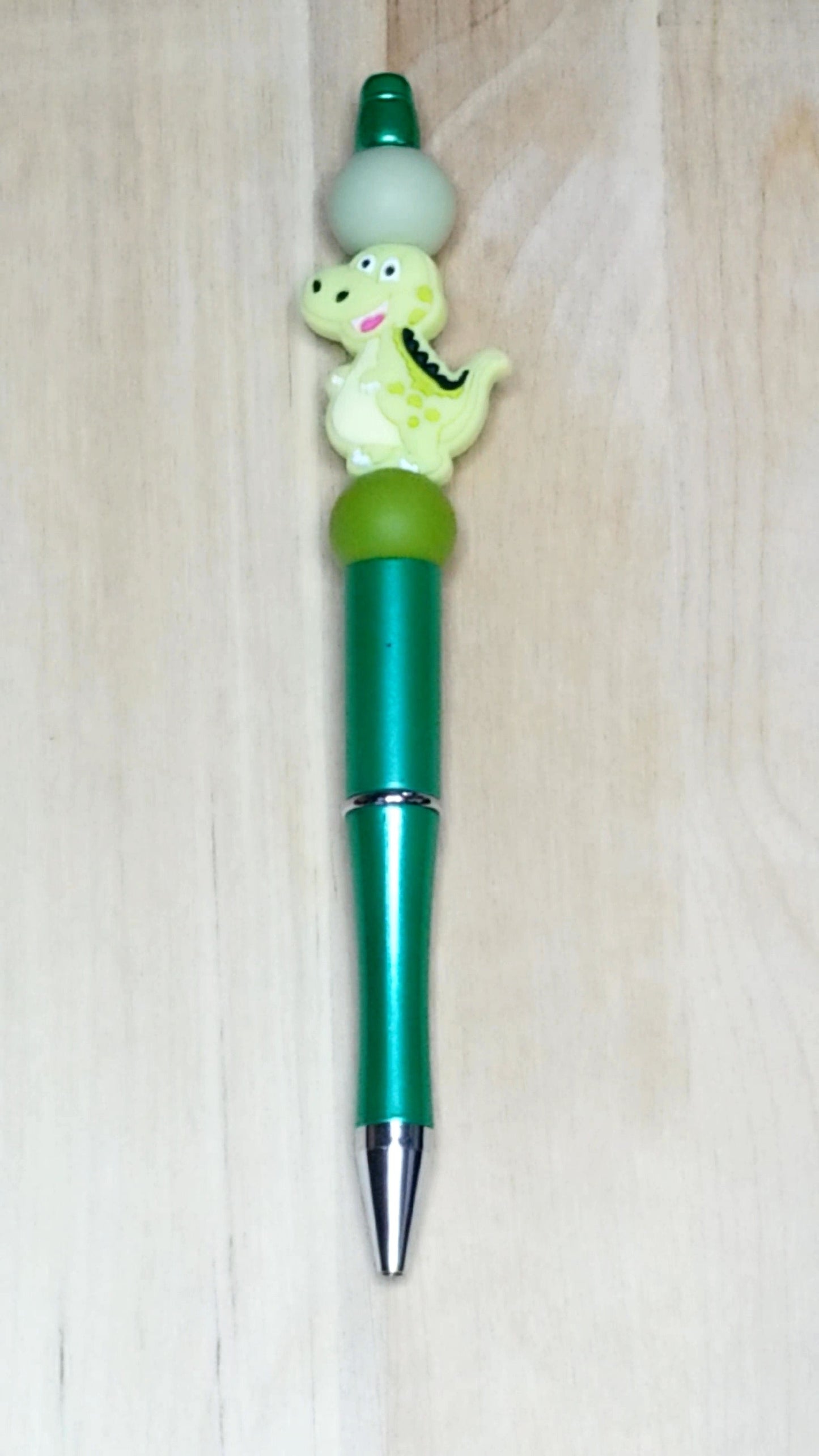 Dinosaur Silicone Beaded Pen