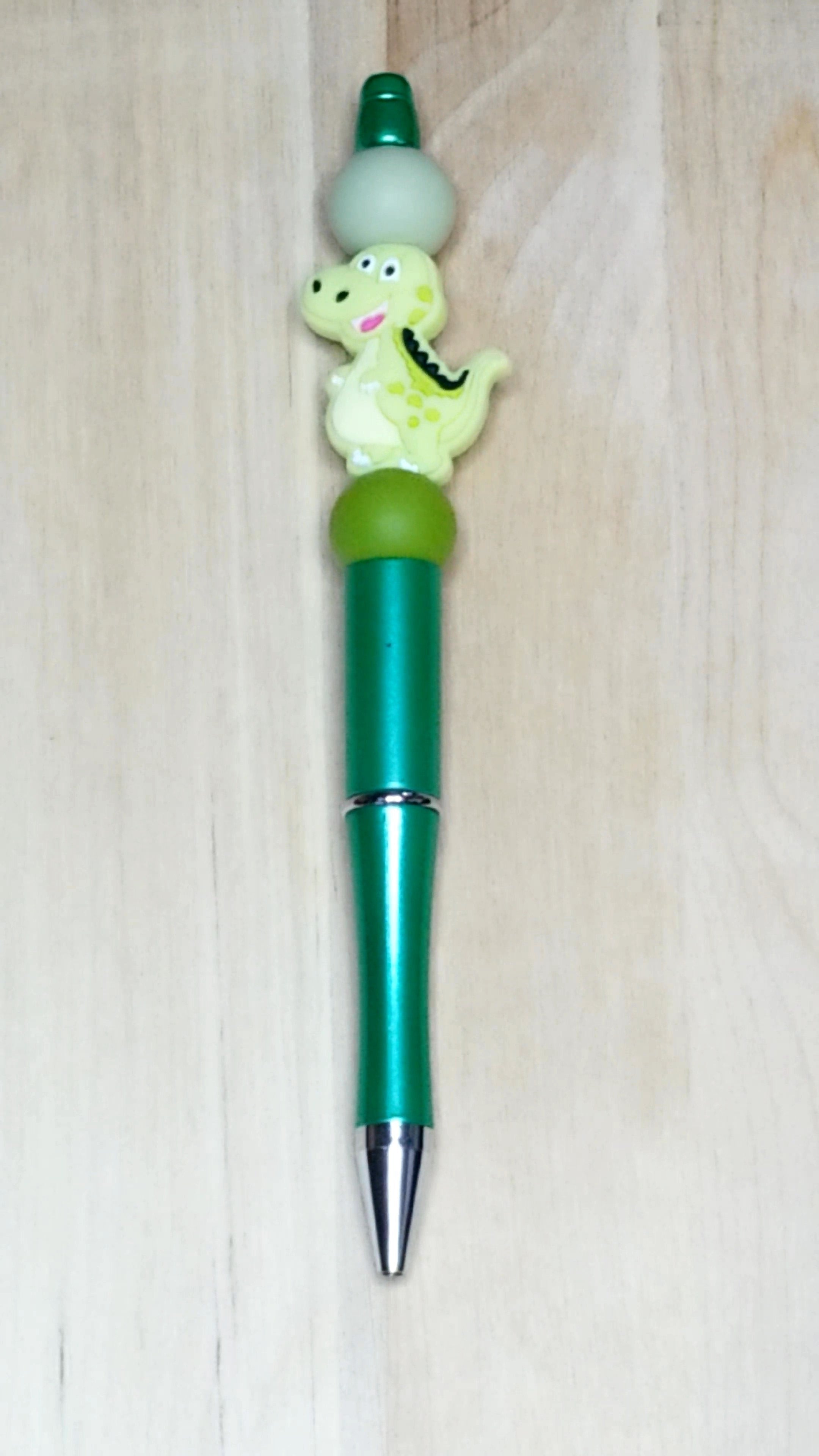 Dinosaur Silicone Beaded Pen