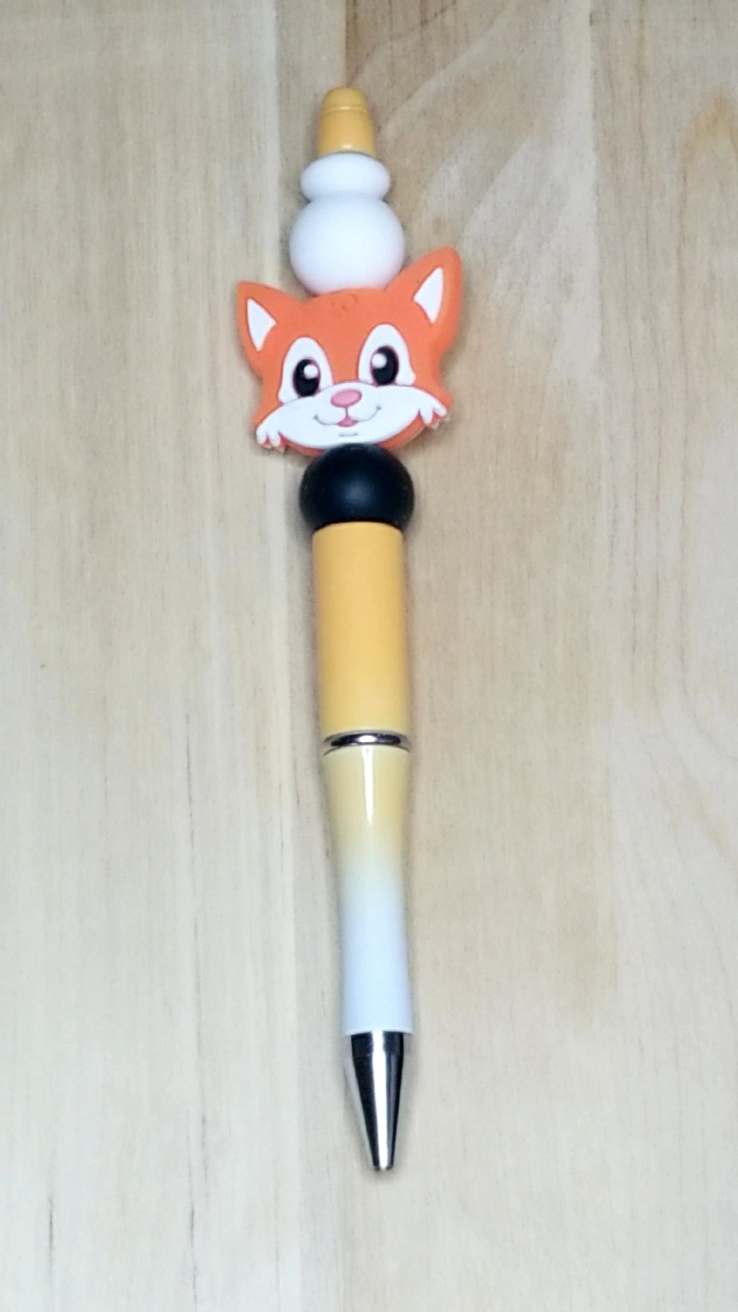 Fox Silicon Beaded Pen