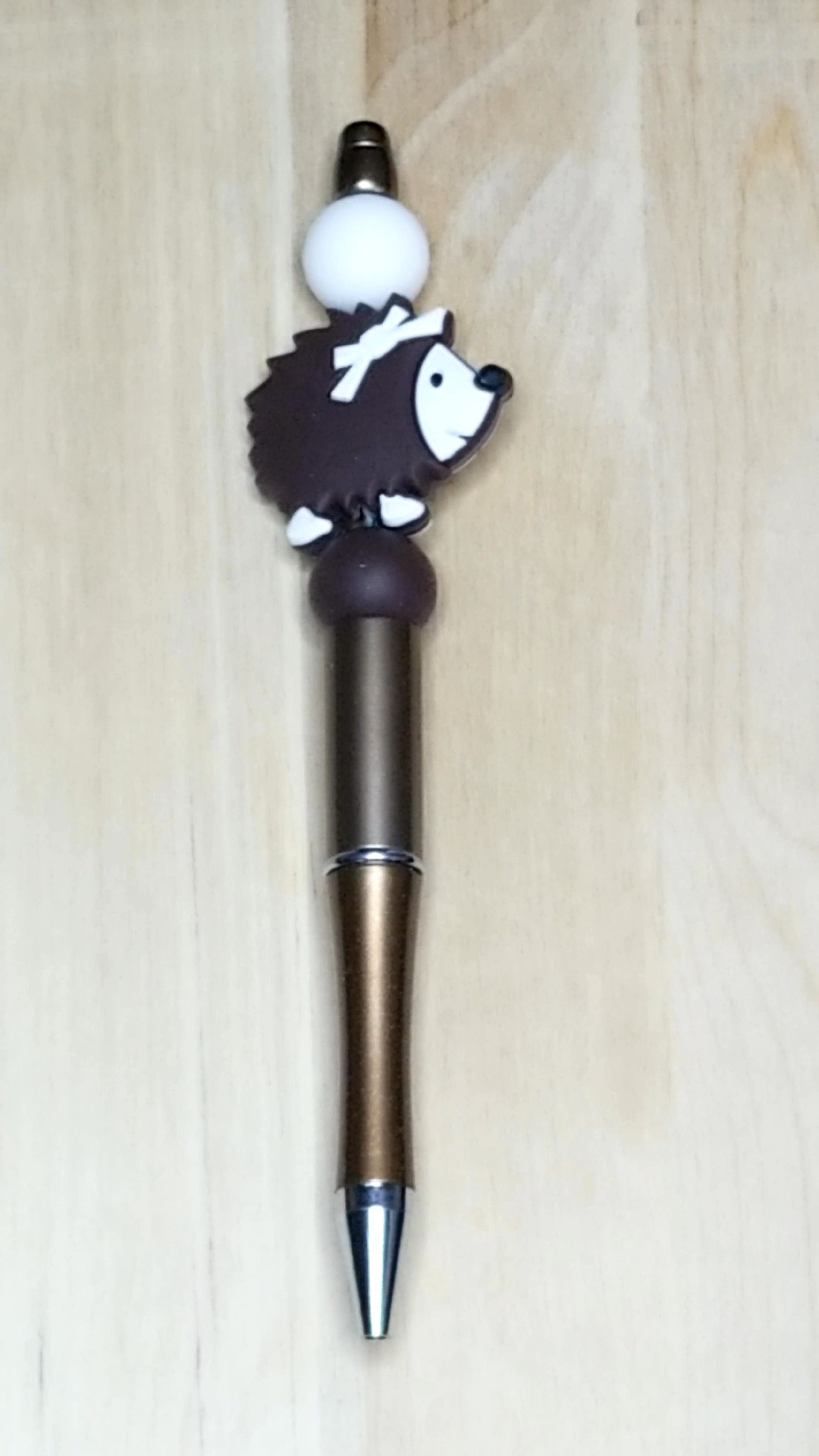 Hedgehog Silicone Beaded Pen