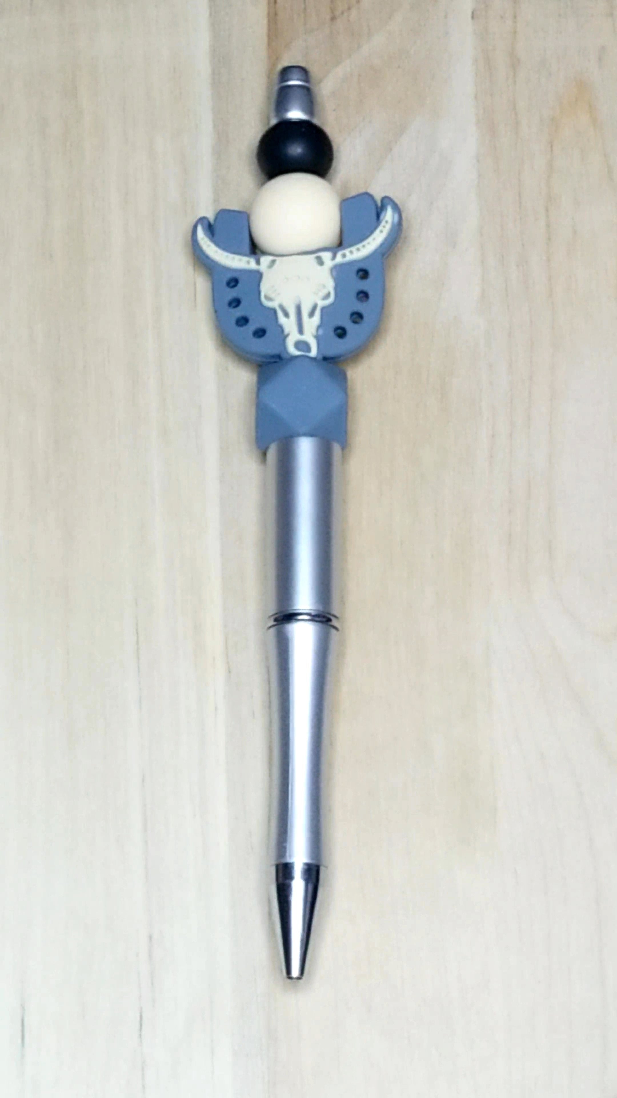 Horseshoe Silicone Beaded Pen