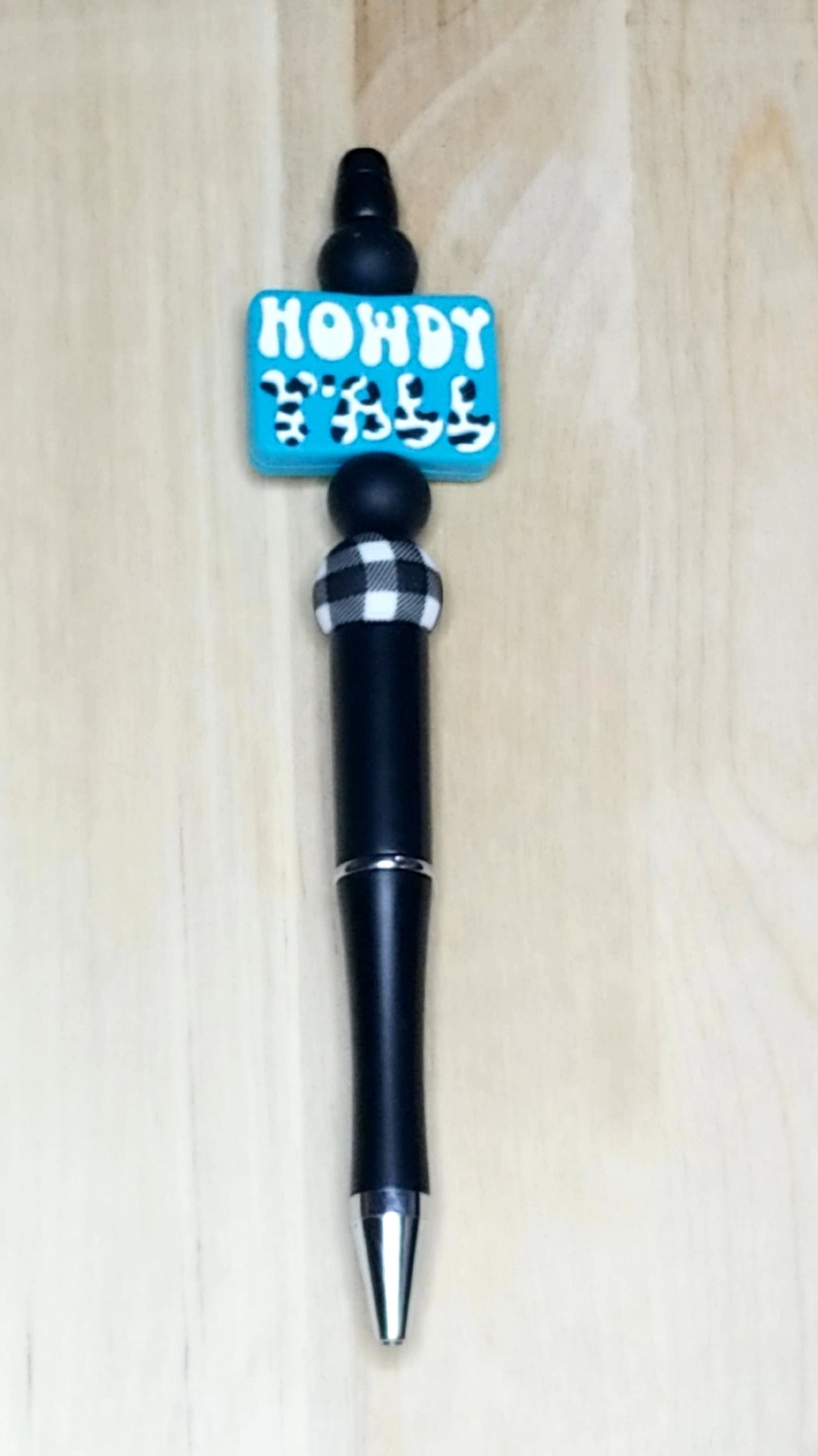 Howdy Yall Silicone Beaded Pen