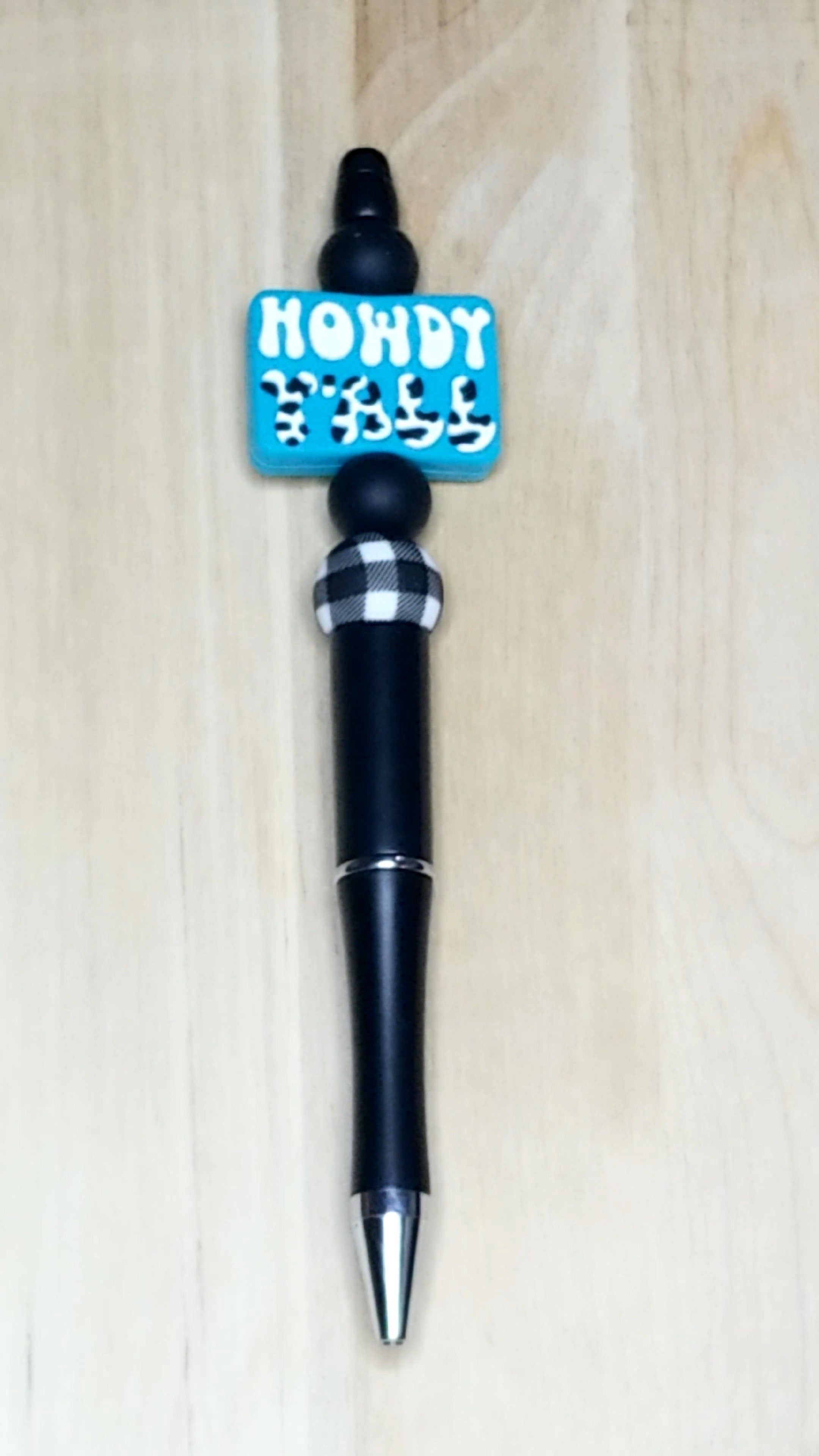Howdy Yall Silicone Beaded Pen