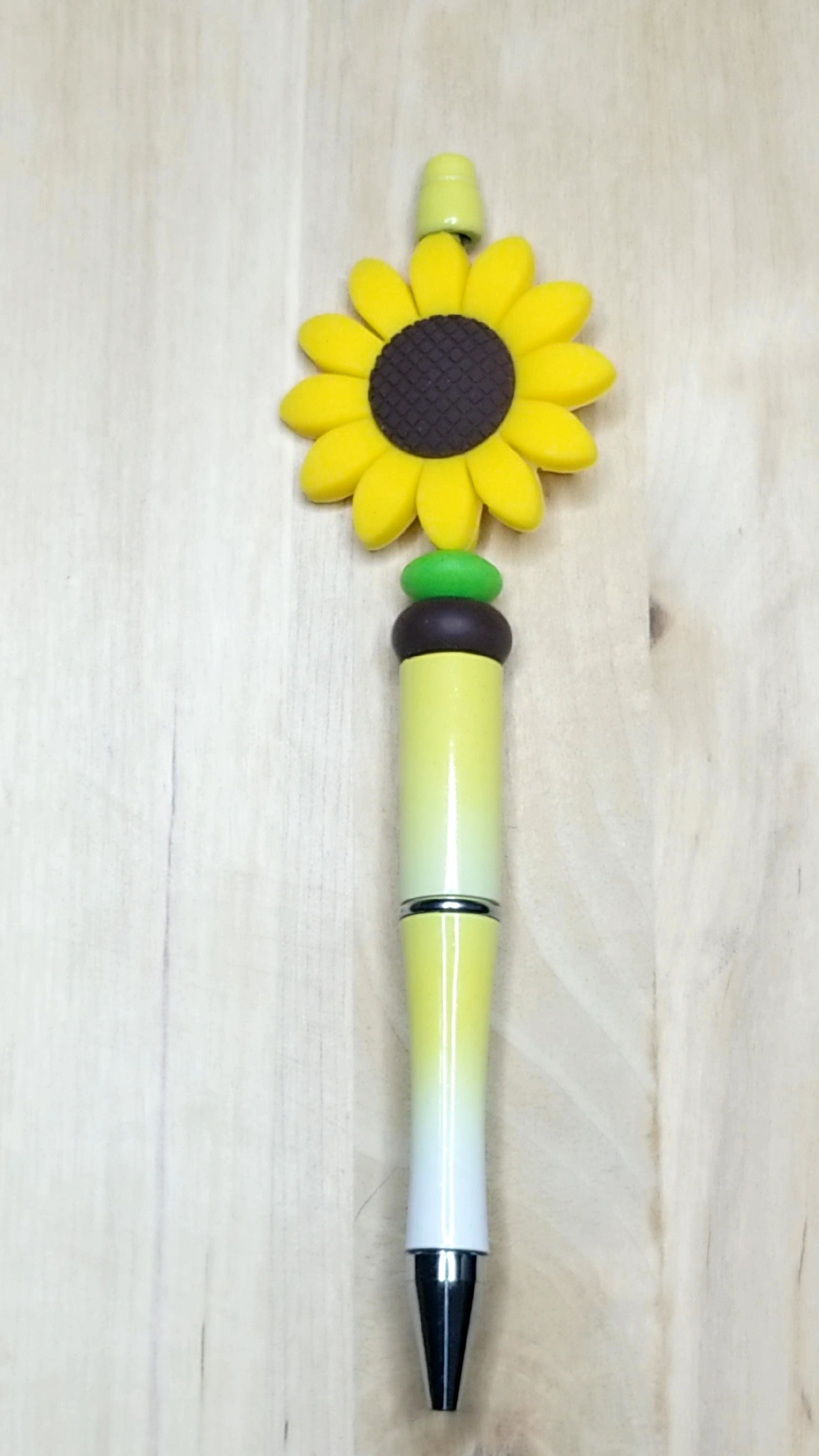 Sunflower Silicone Beaded Pen