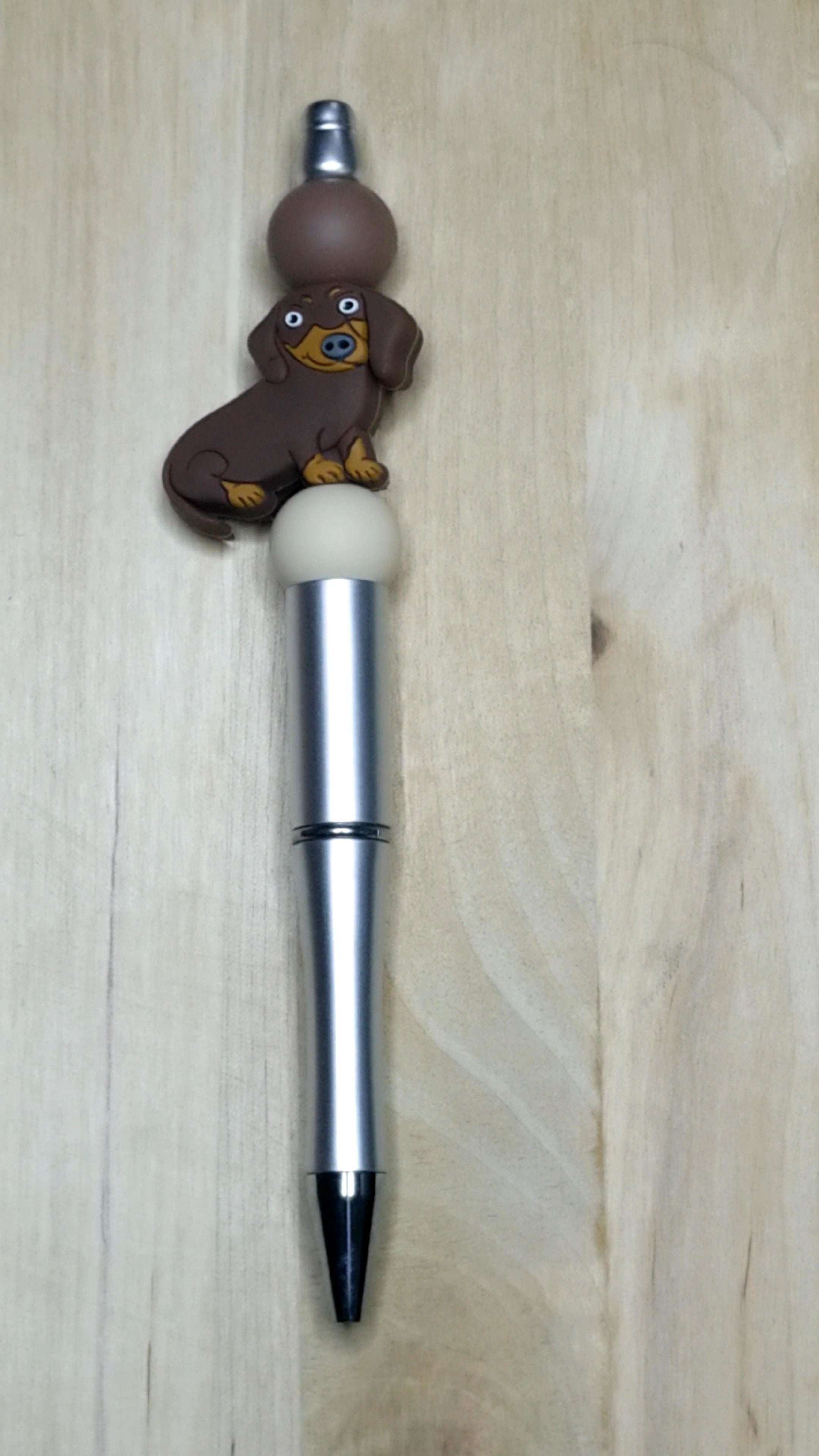 Dog Silicone Beaded Pen
