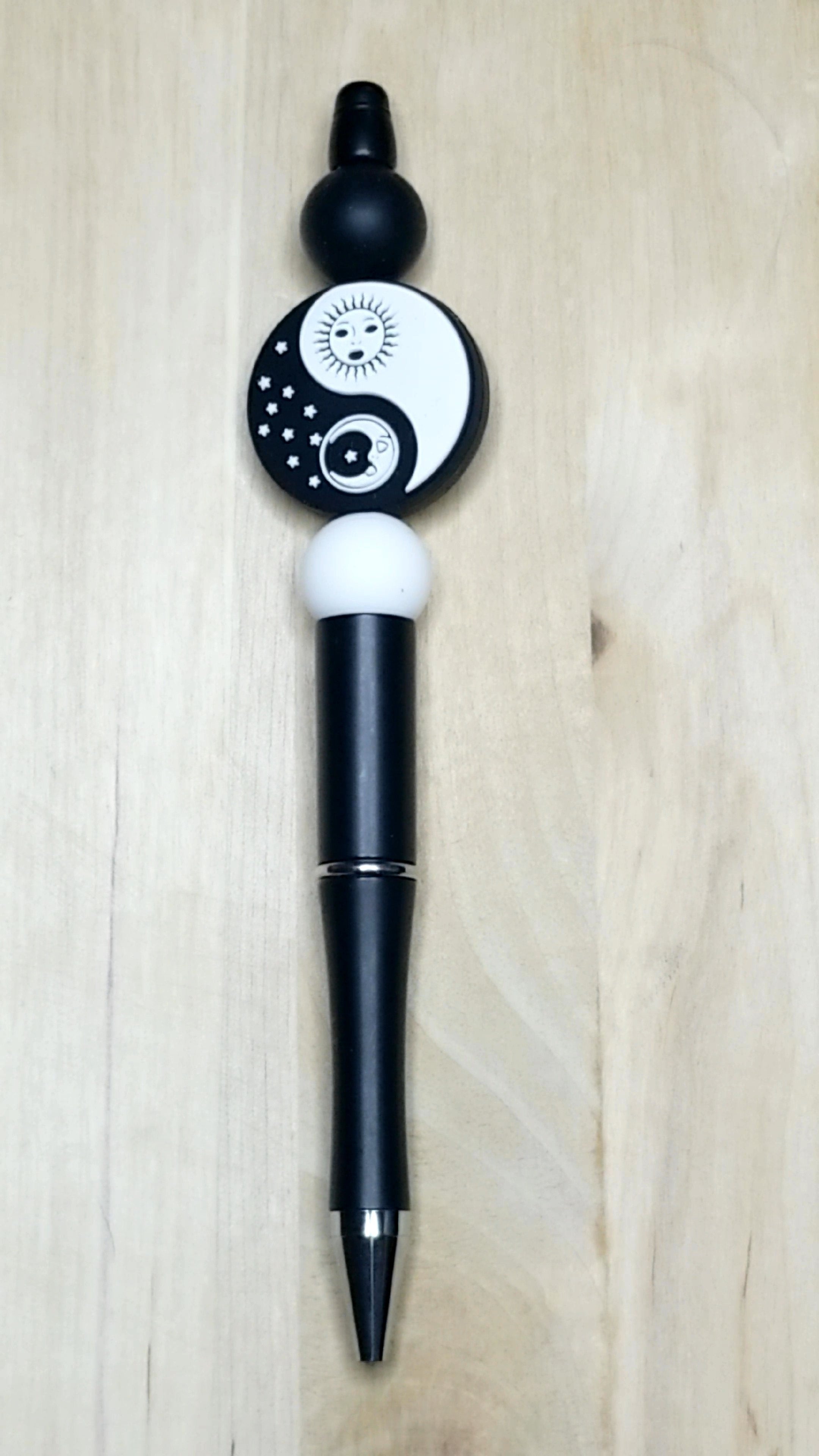 Yin And Yang Silicone Beaded Pen