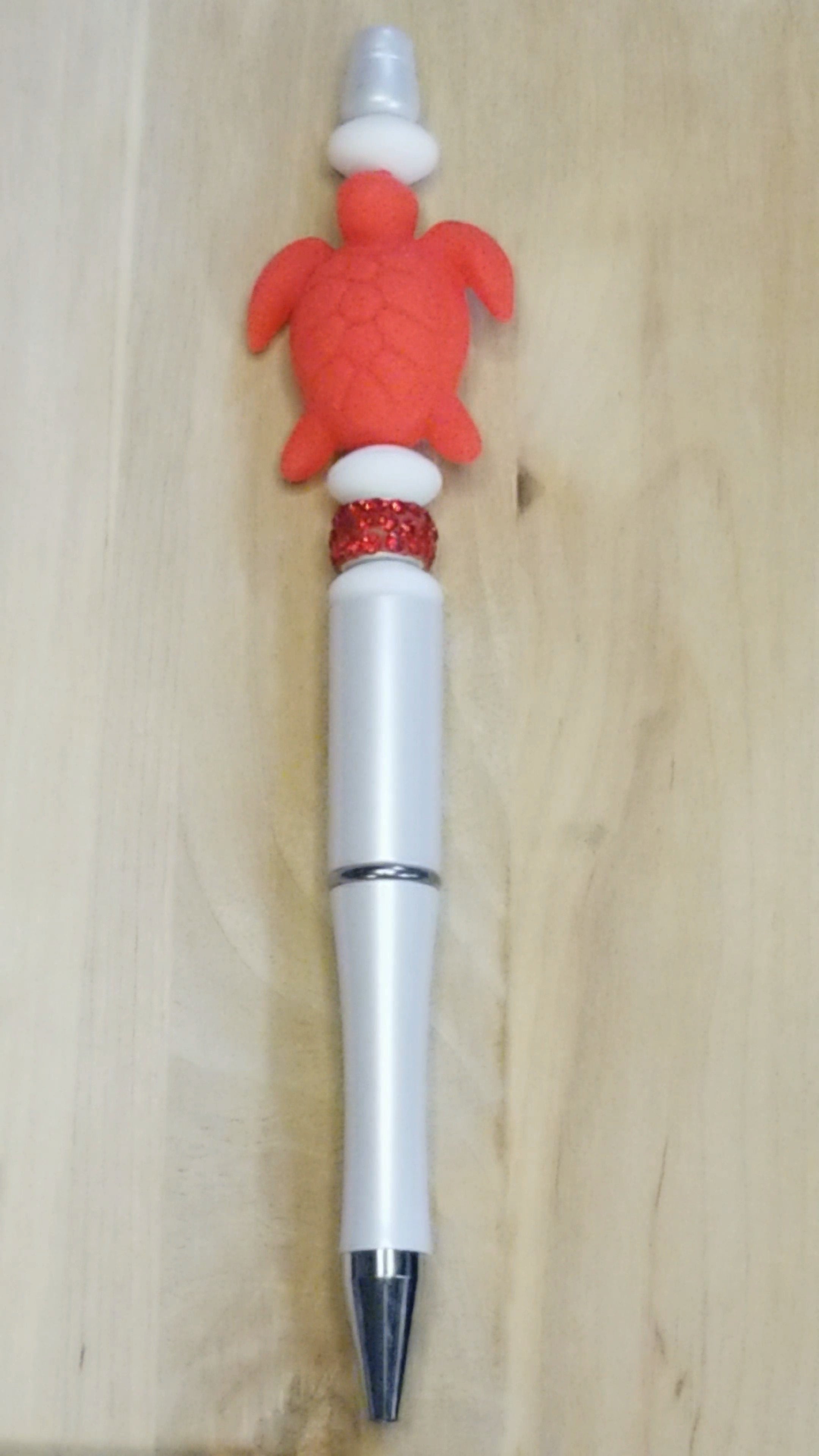 Sea Turtle Silicone Beaded Pen