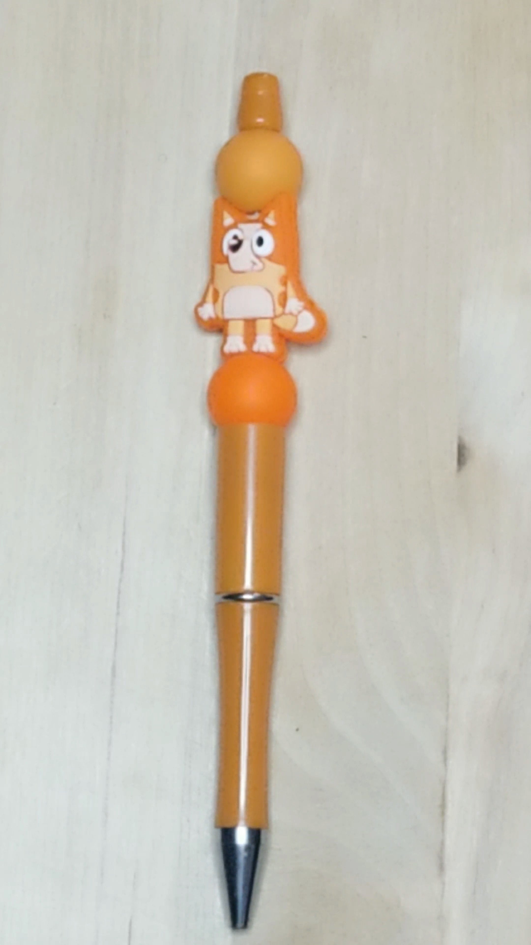 Cartoon Dog Silicone Beaded Pen