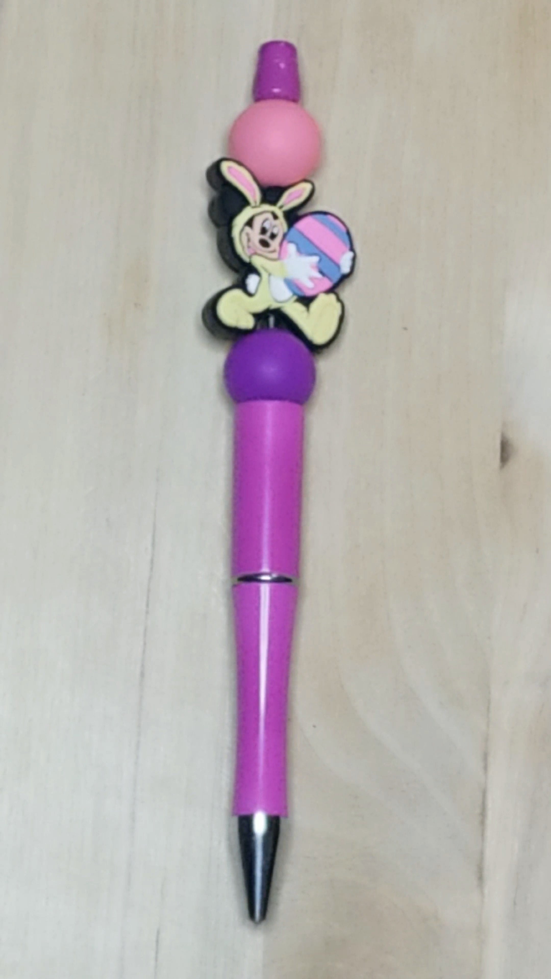 Easter Mouse Silicone Beaded Pen