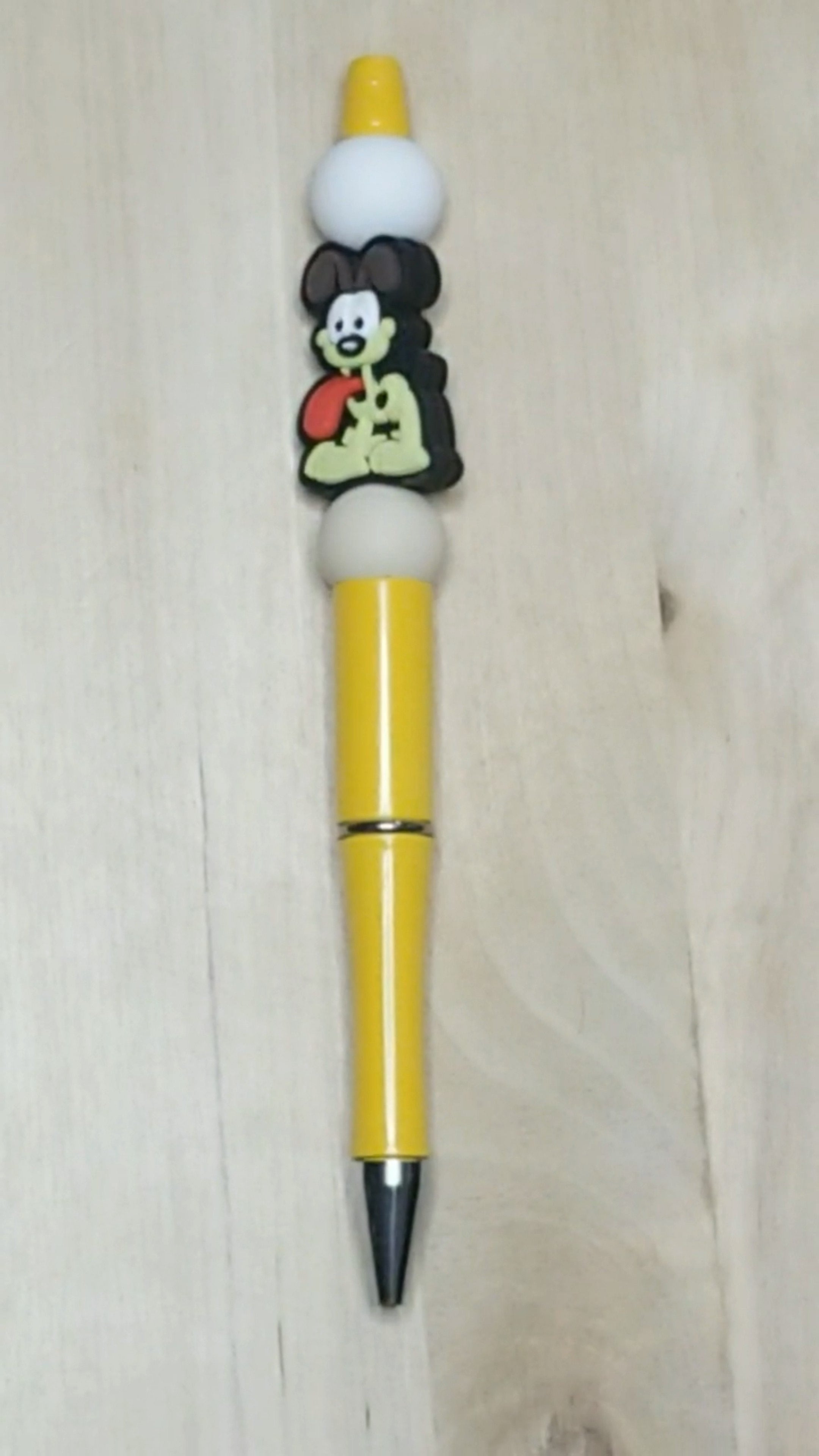 Cartoon Dog Silicone Beaded Pen