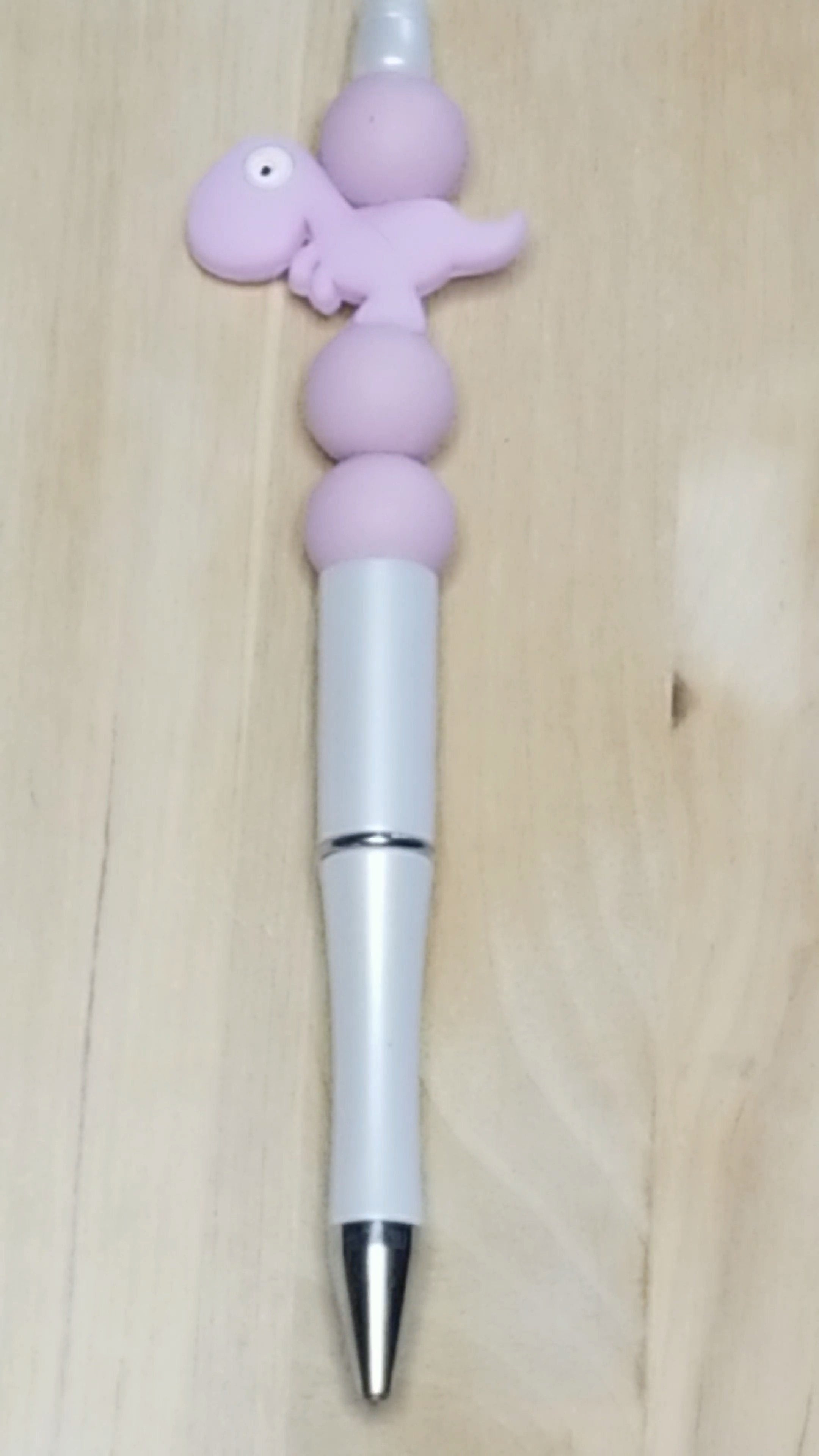Dinosaur Silicone Beaded Pen
