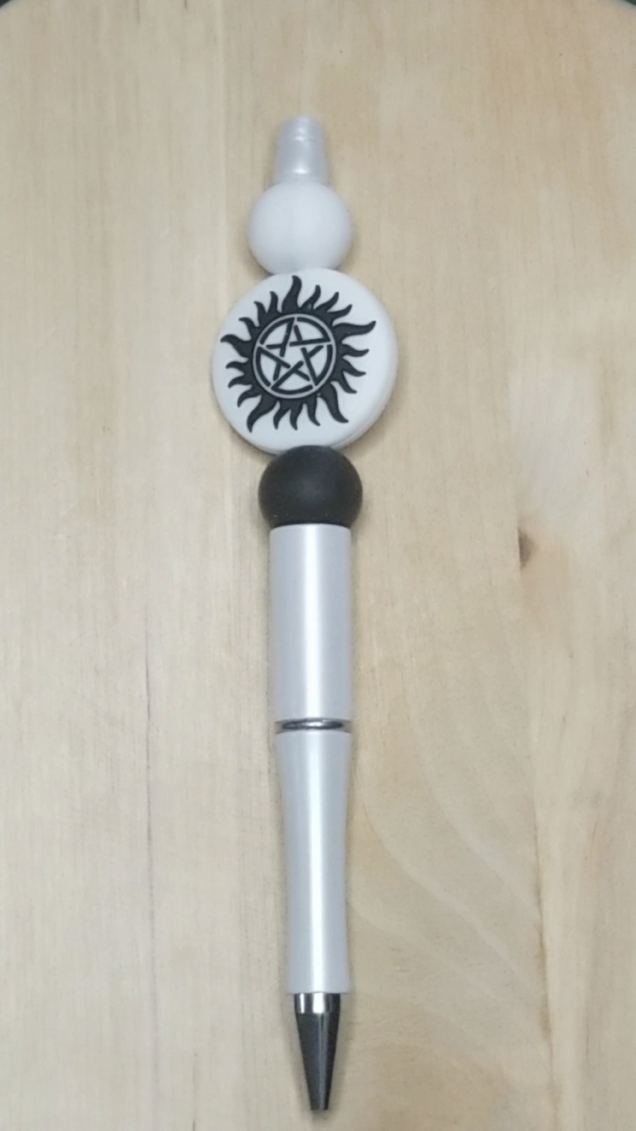 Pentagram Silicone Beaded Pen