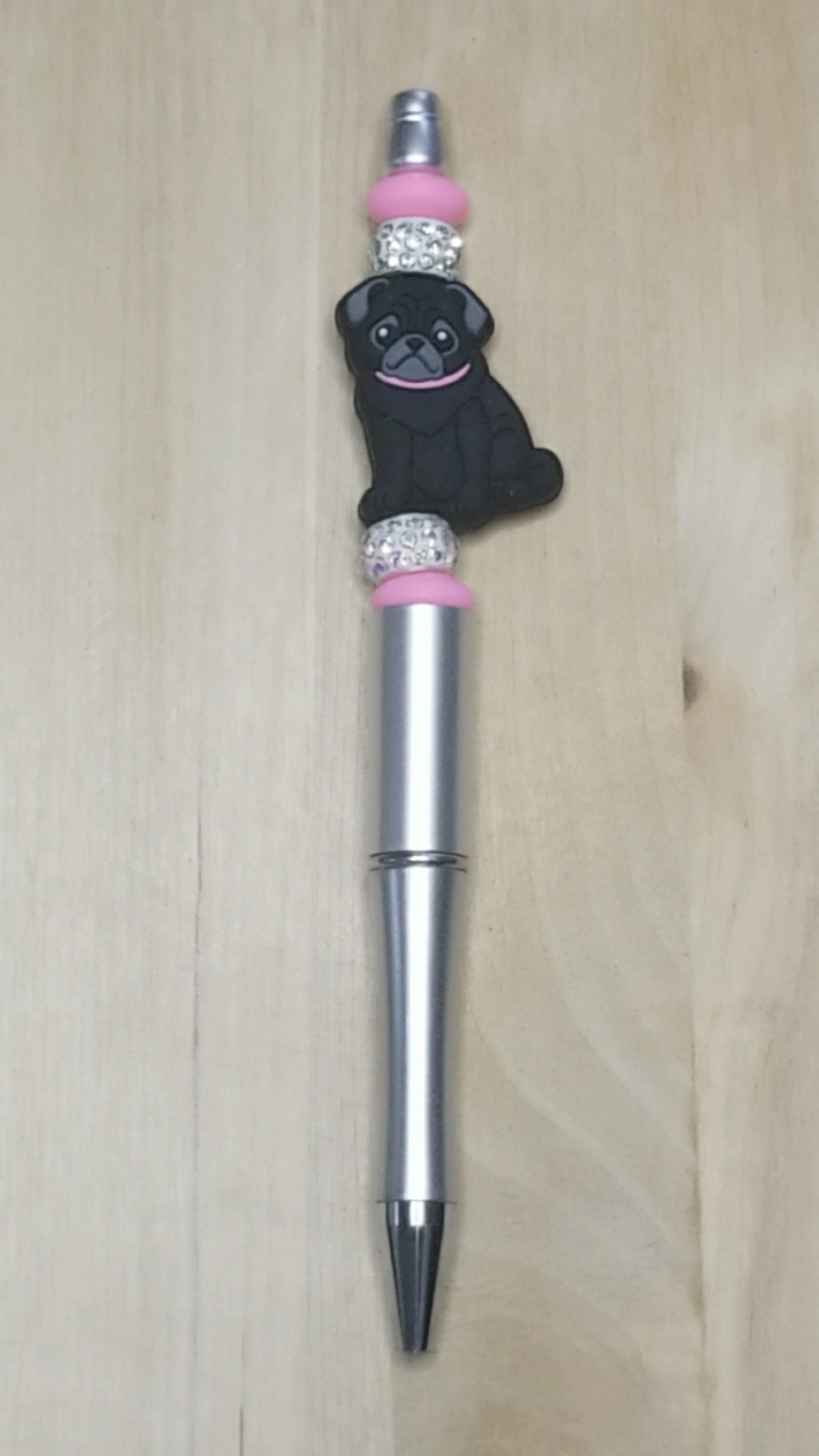 Dog Silicone Beaded Pen