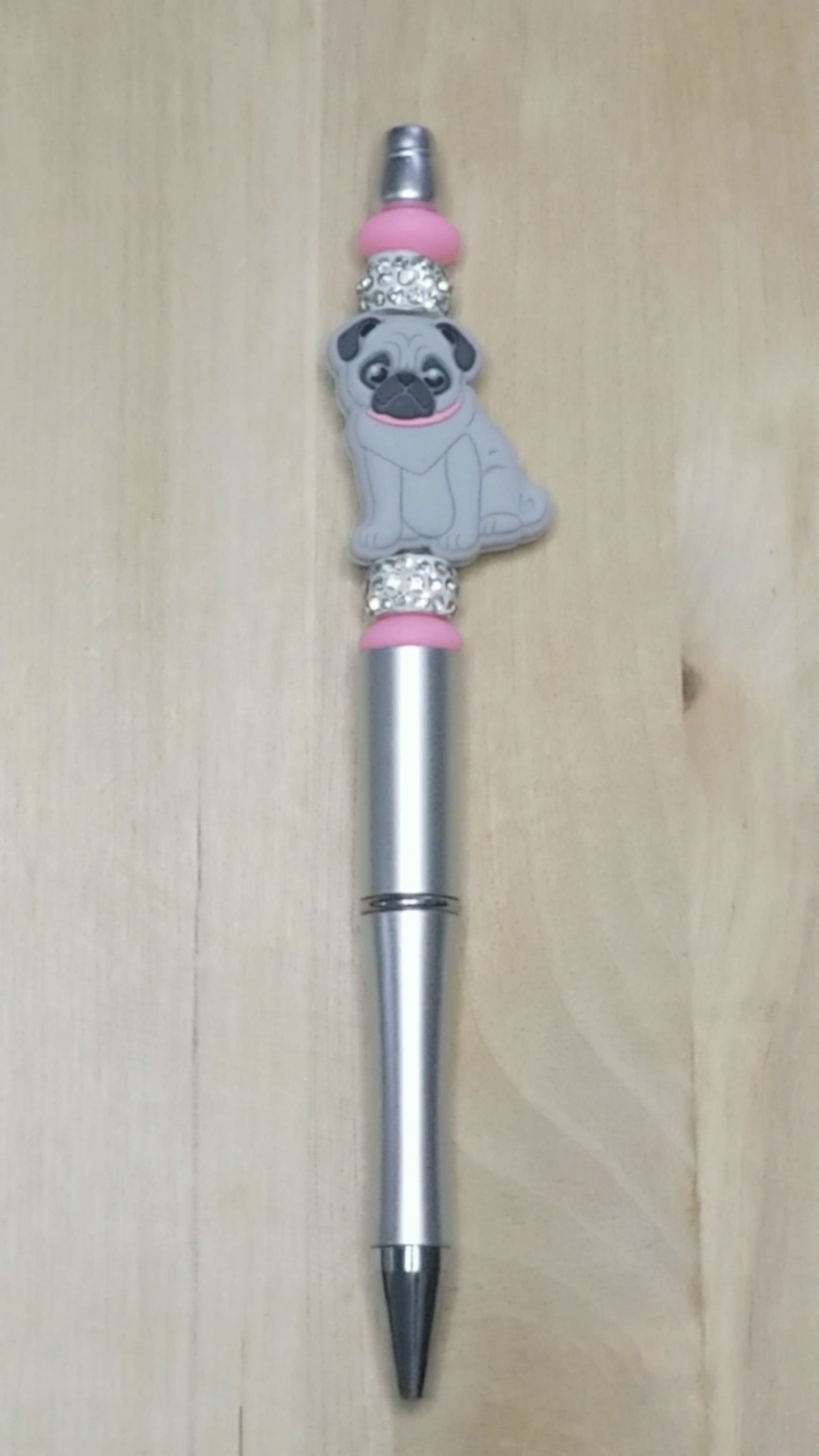 Dog Silicone Beaded Pen