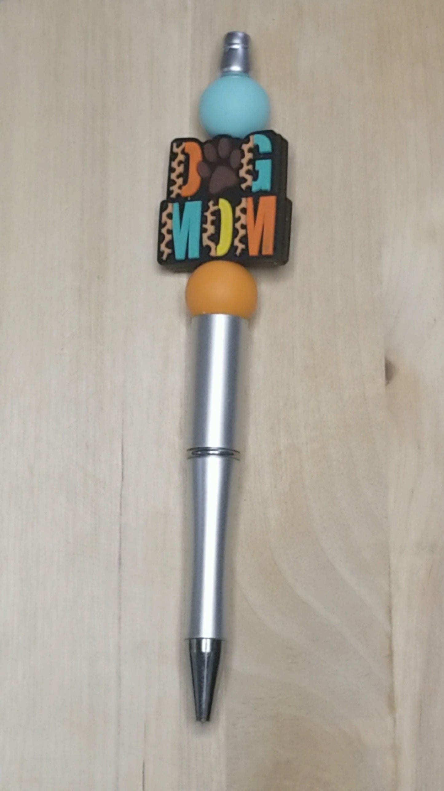Dog Mom Silicone Beaded Pen