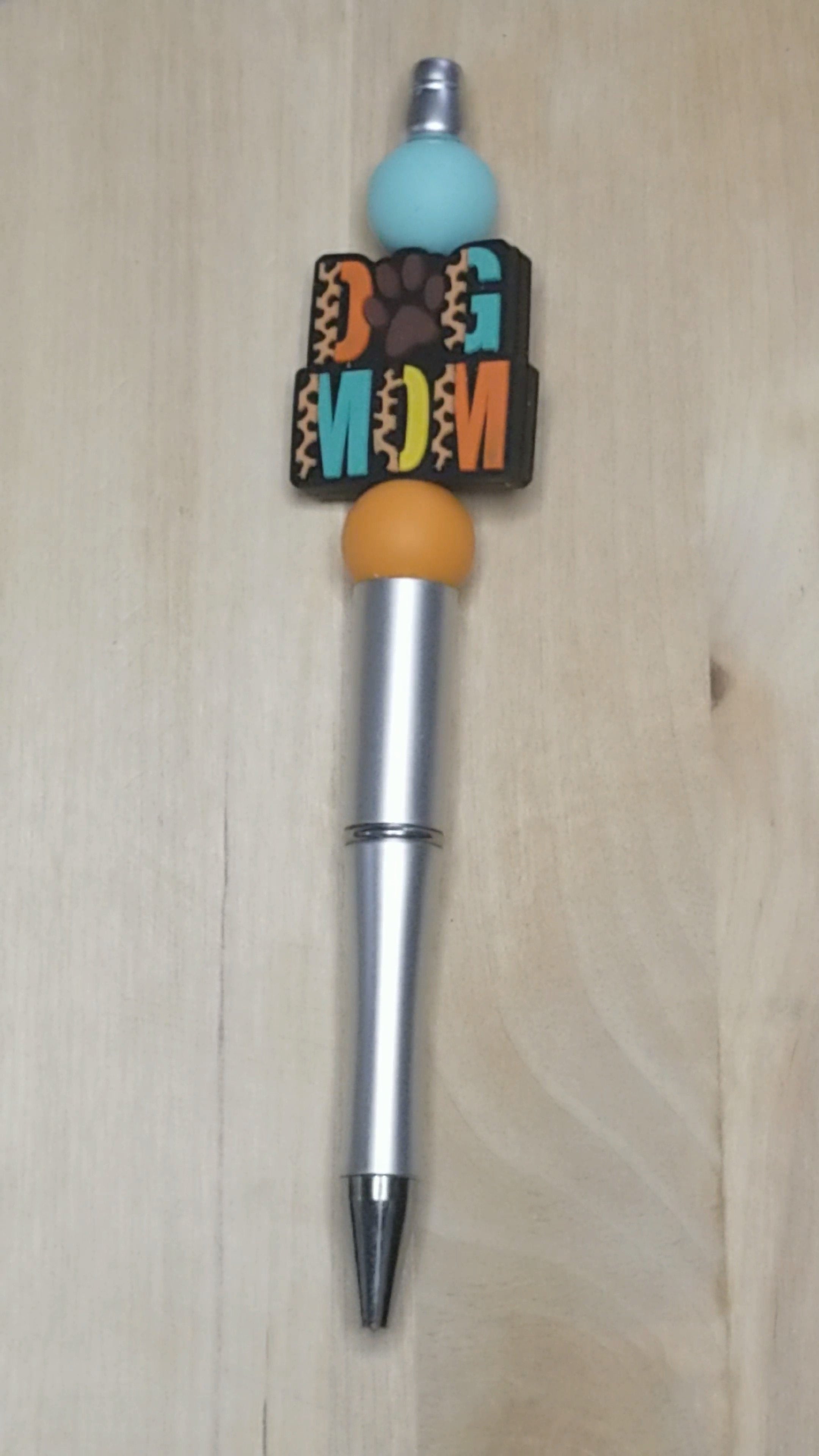 Dog Mom Silicone Beaded Pen