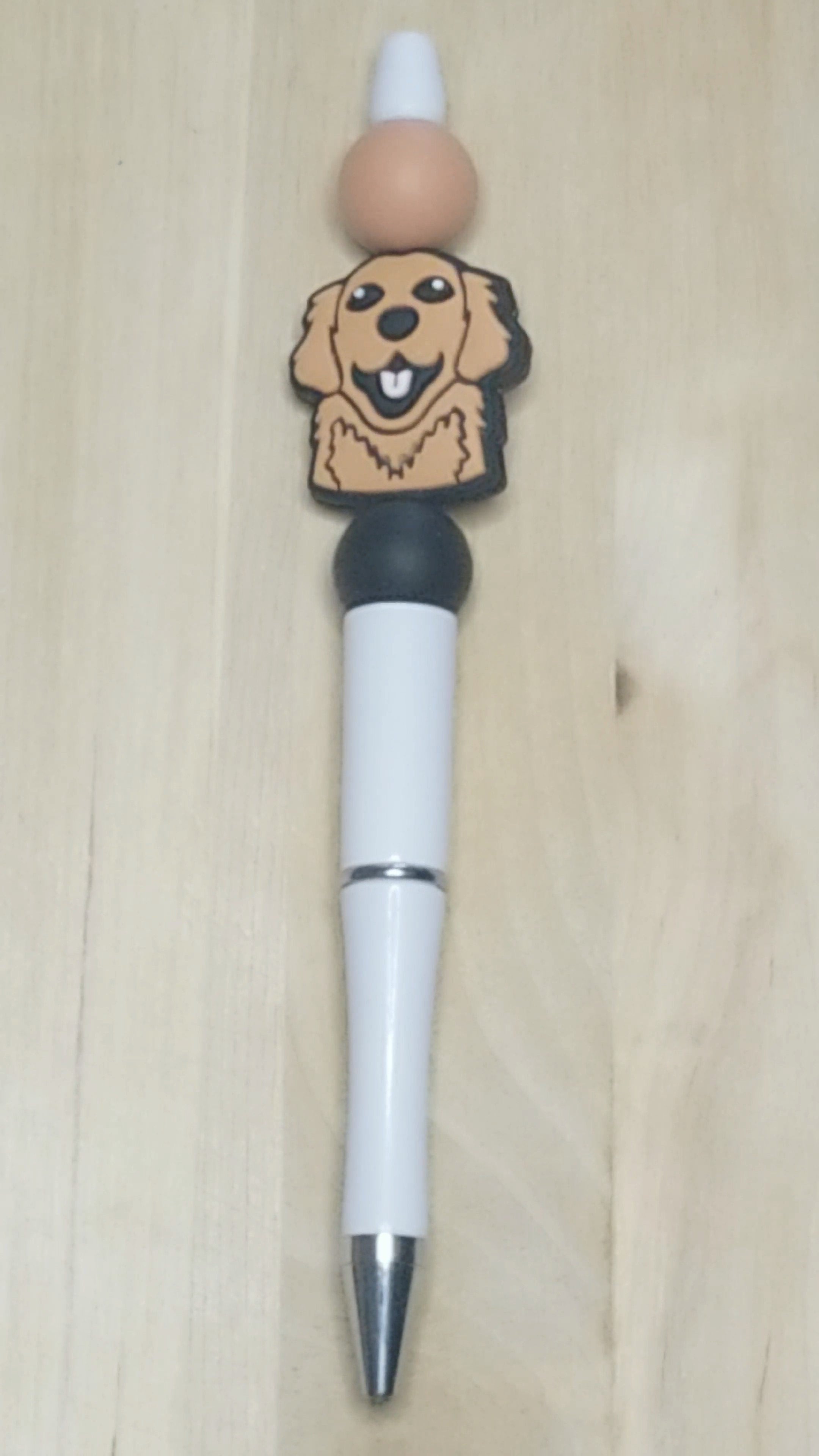 Dog Silicone Beaded Pen