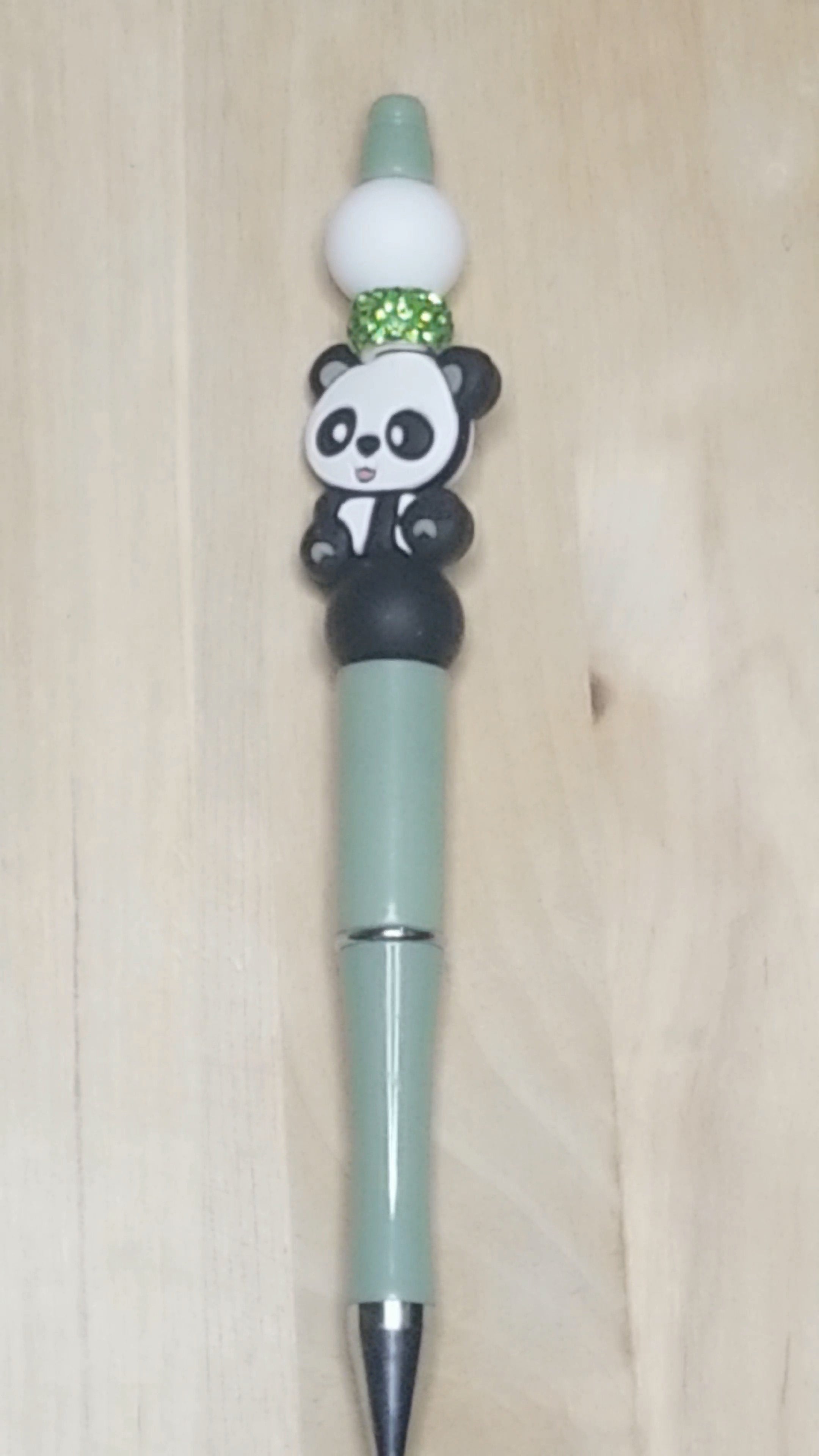 Panda Silicone Beaded Pen