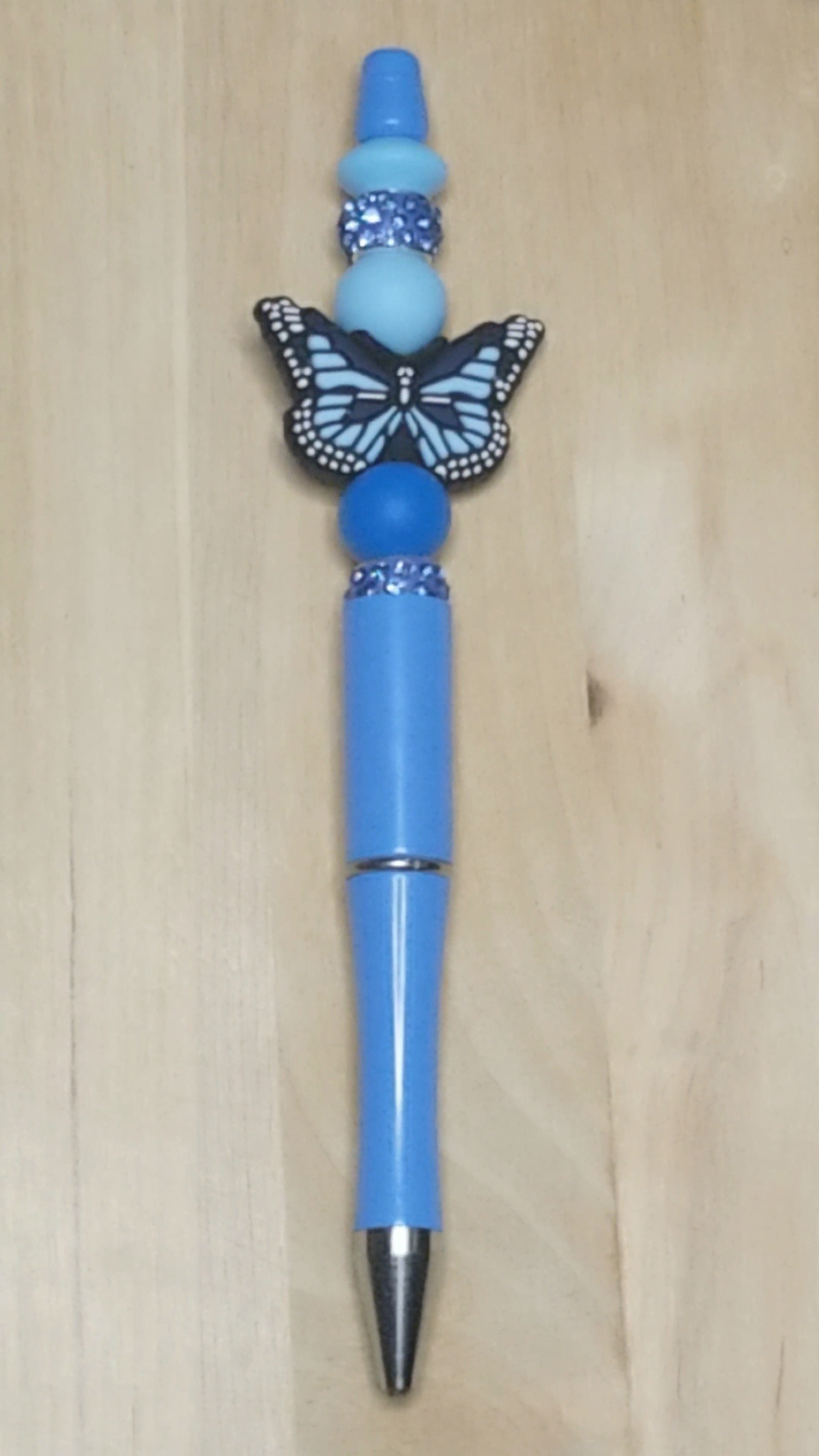 Butterfly Silicone Beaded Pen