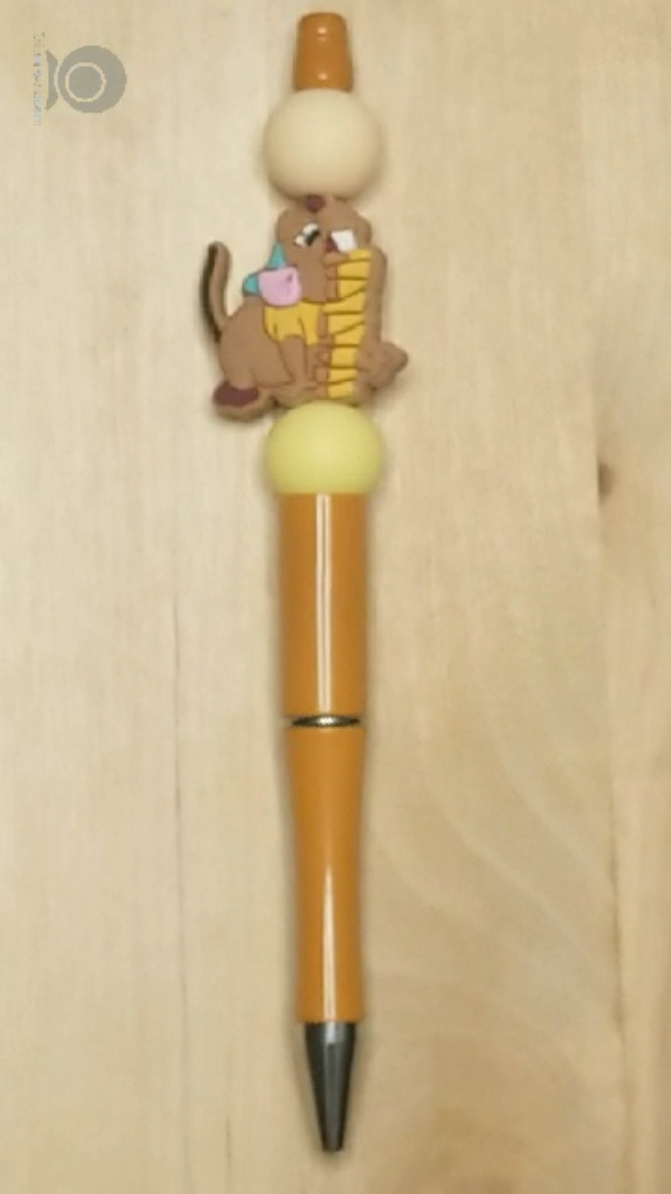 Mouse Silicone Beaded Pen