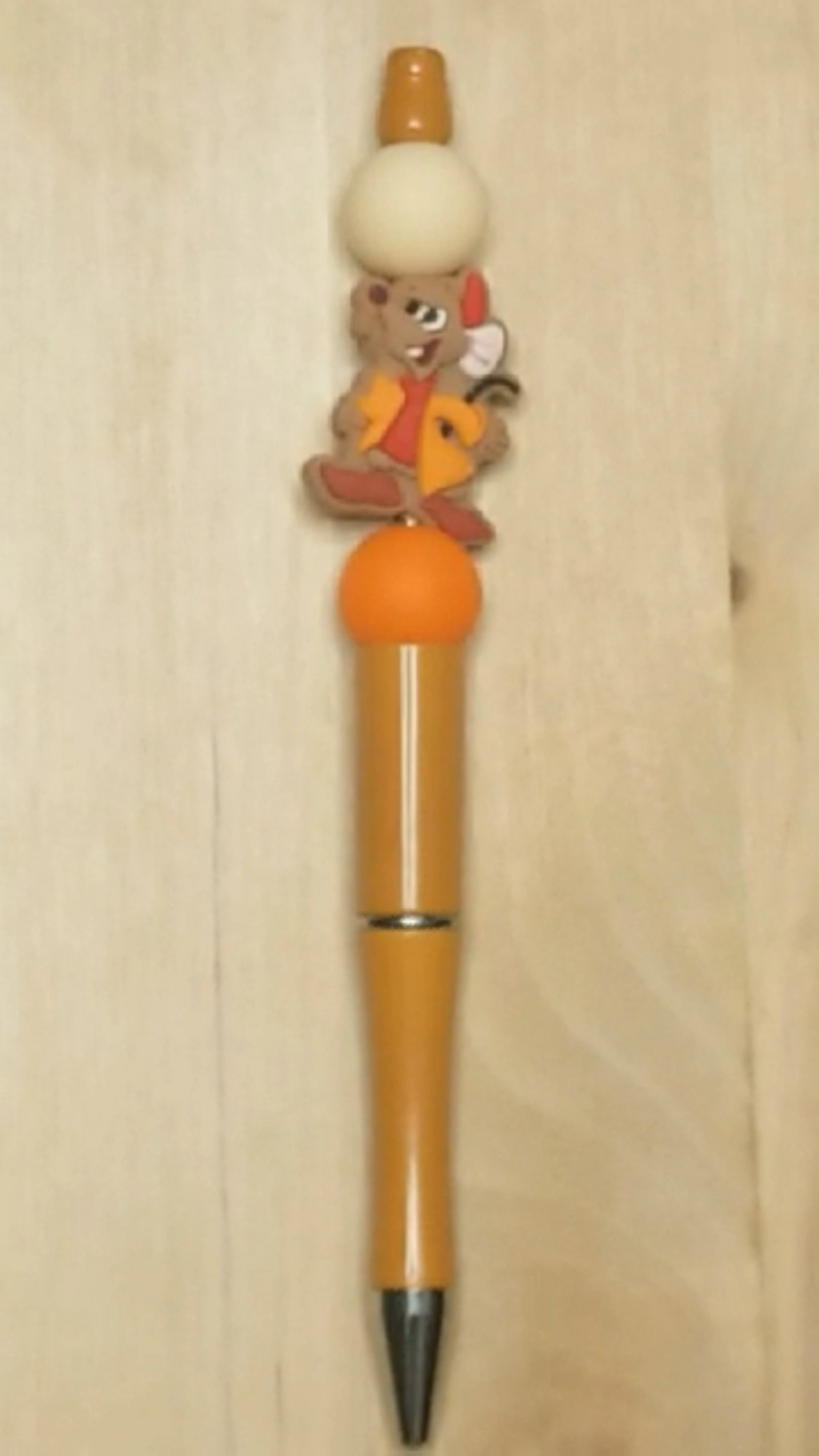 Mouse Silicone Beaded Pen