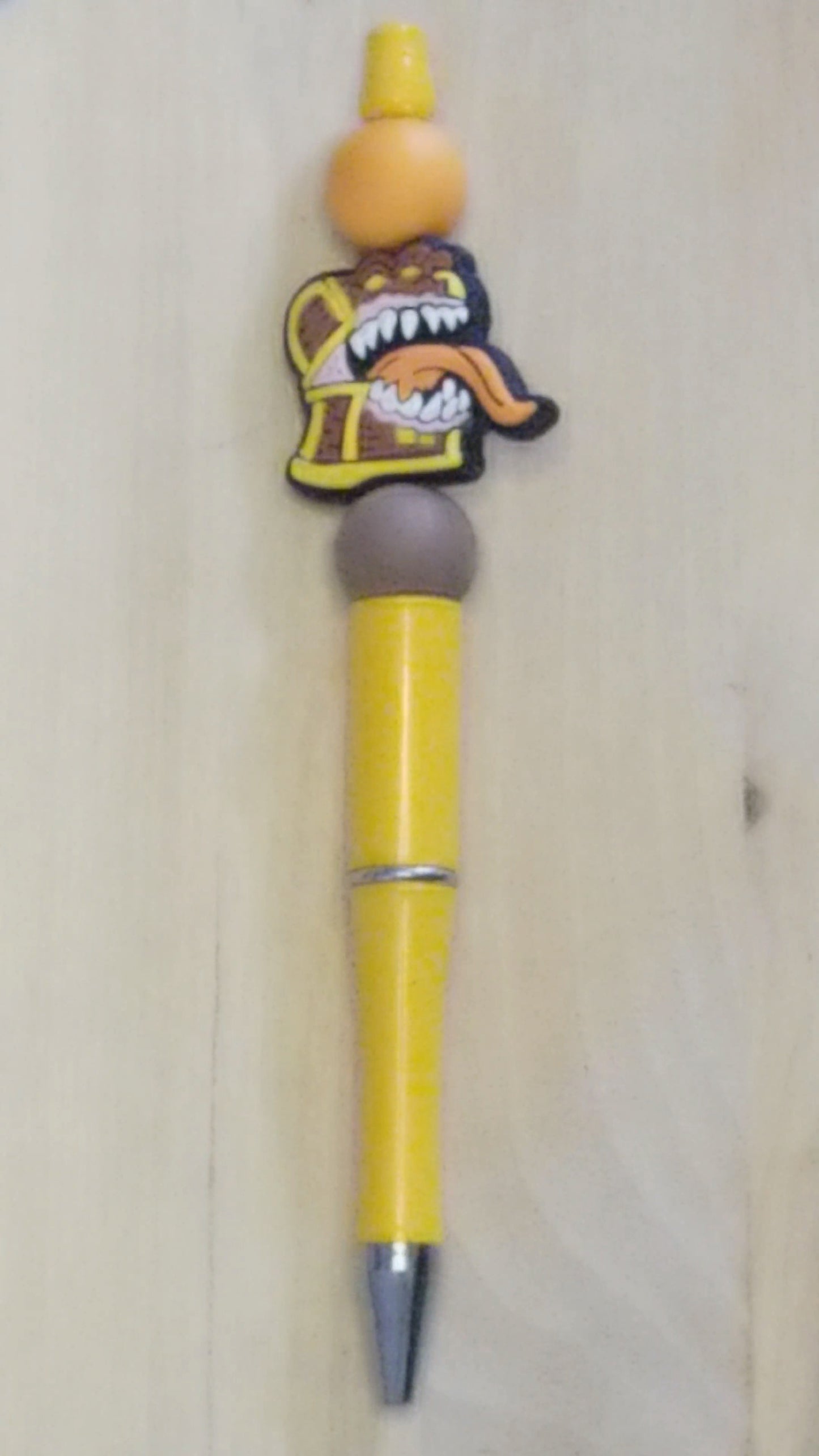 Scary Chest Silicone Beaded Pen