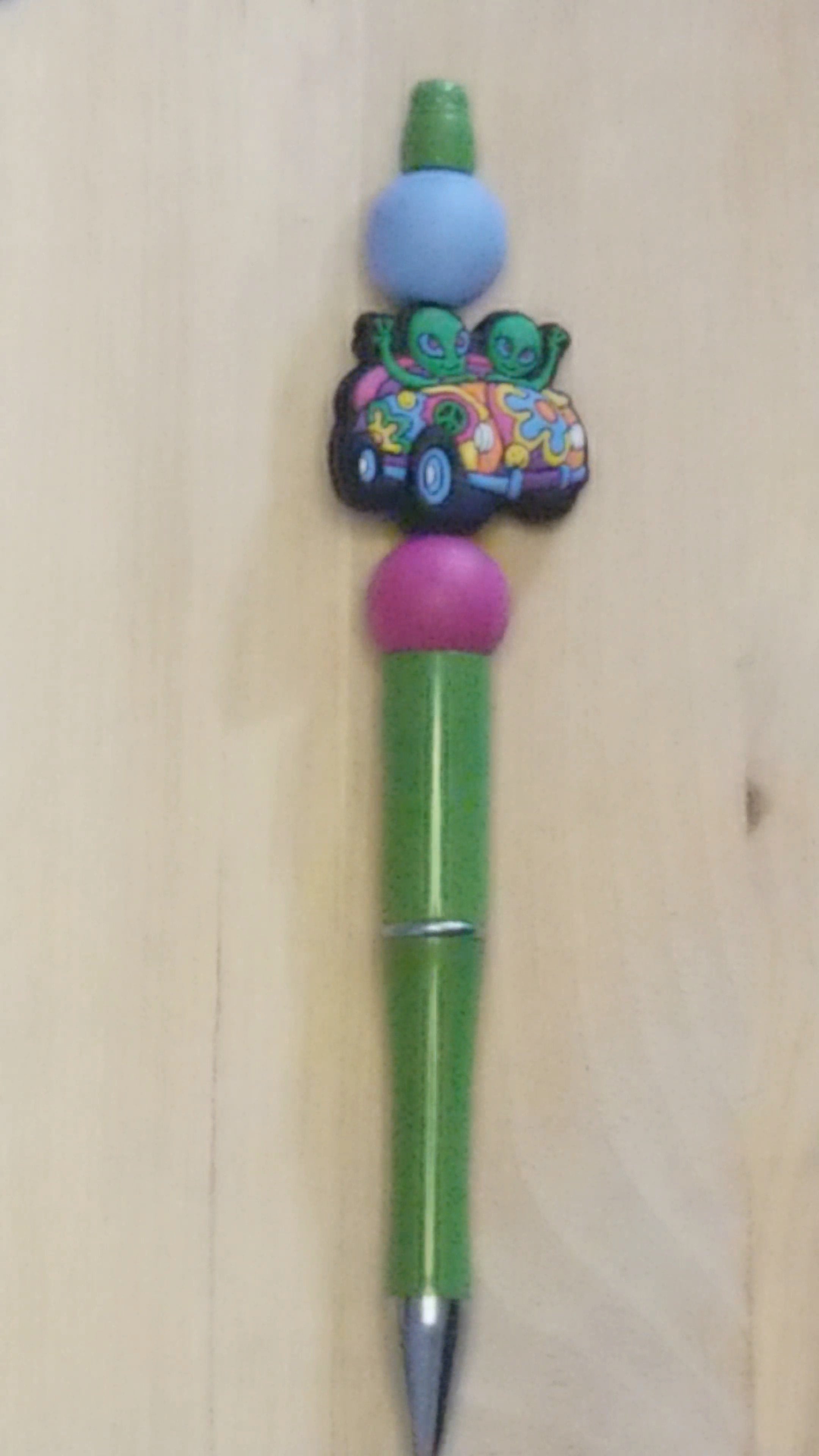 Alien Hippy Silicone Beaded Pen