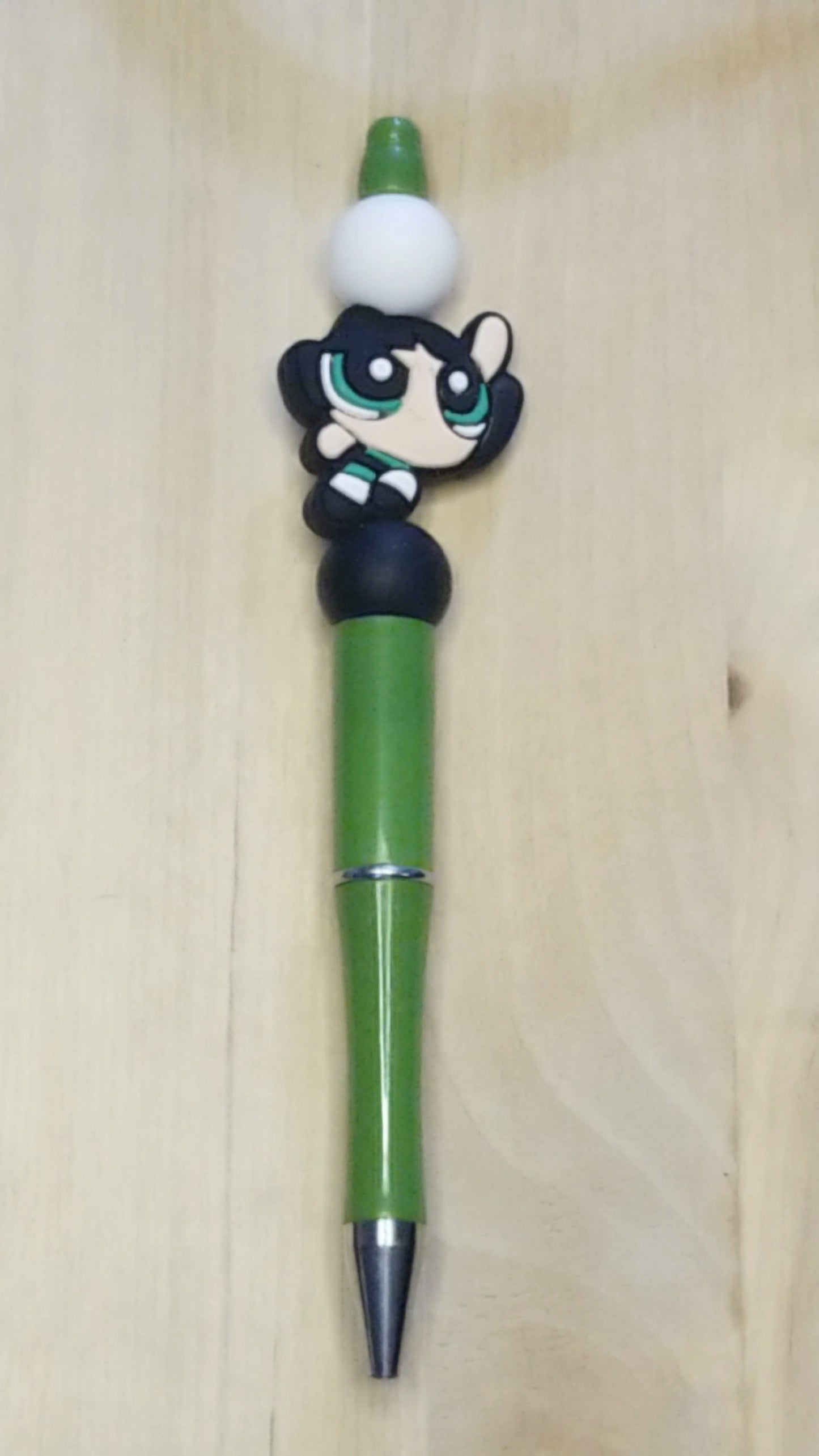 Girl Doll Silicone Beaded Pen