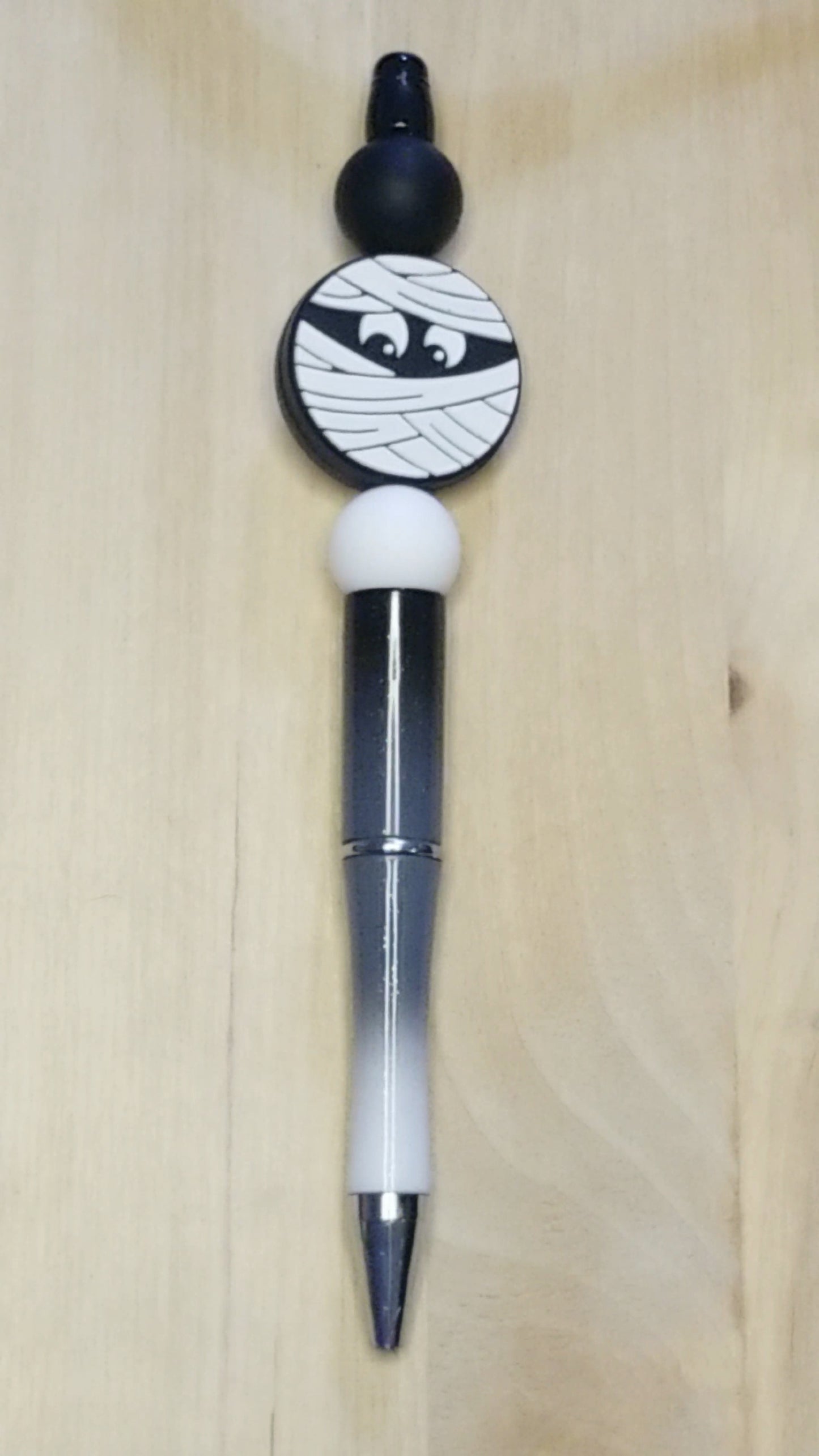 Mummy Silicone Beaded Pen