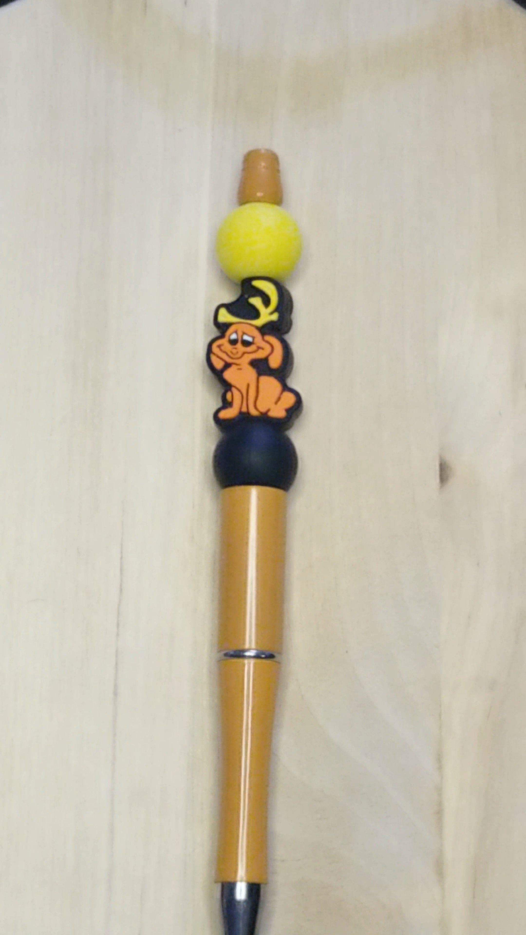 Cartoon Dog Silicone Beaded Pen