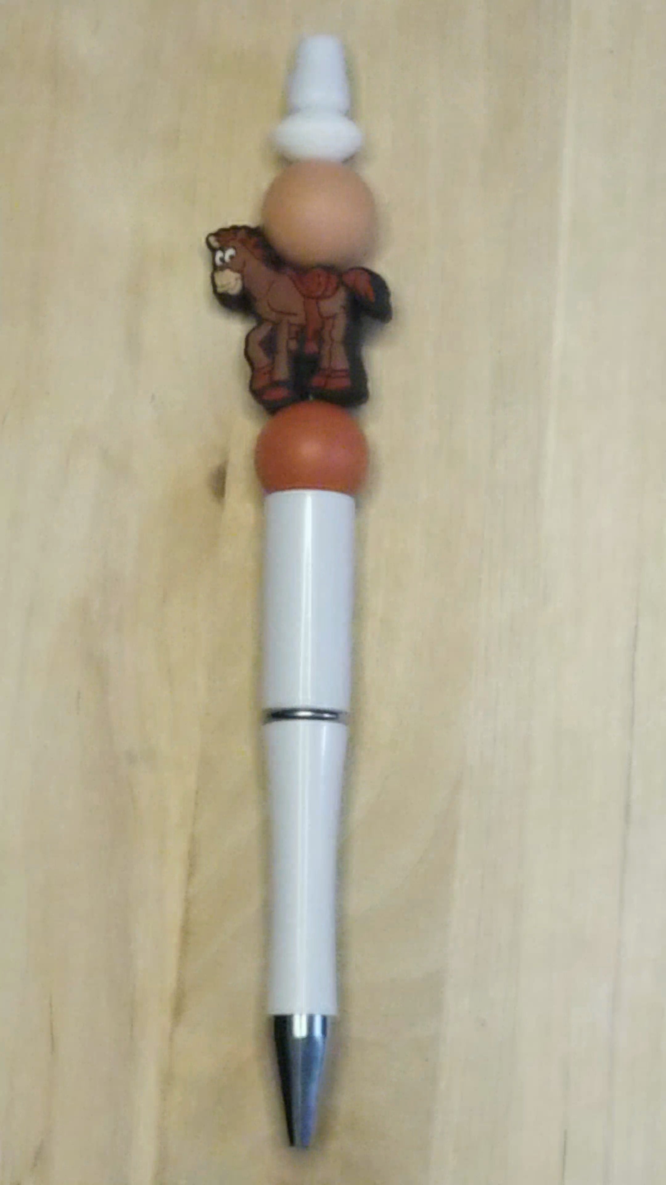 Horse Silicone Beaded Pen