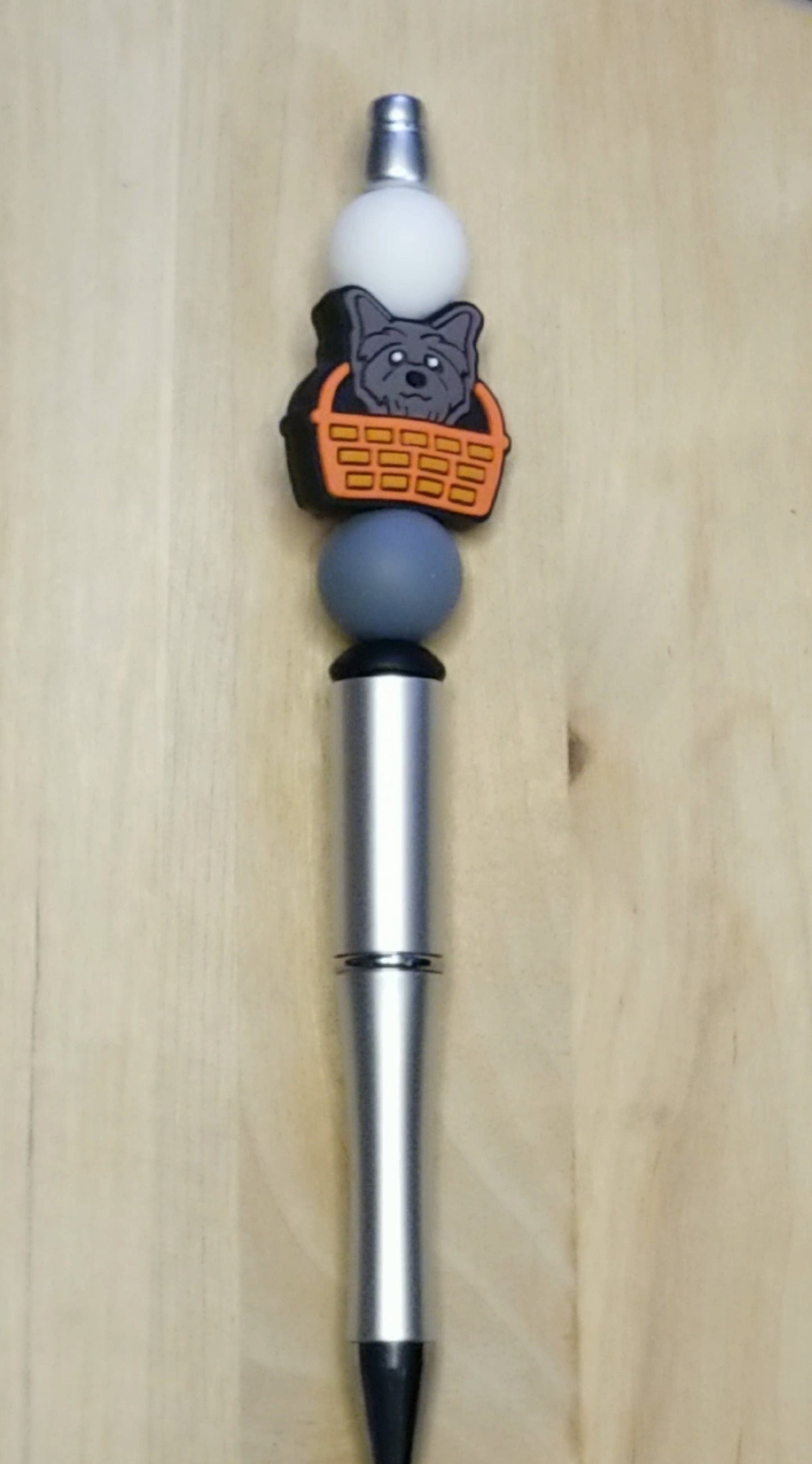 Dog Silicone Beaded Pen