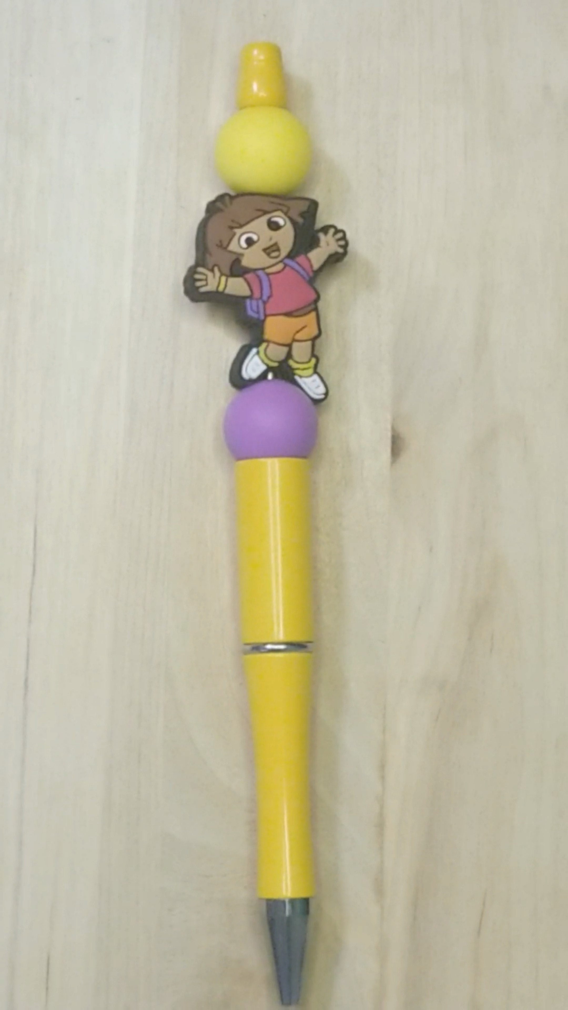 Little Explorer Girl Silicone Beaded Pen