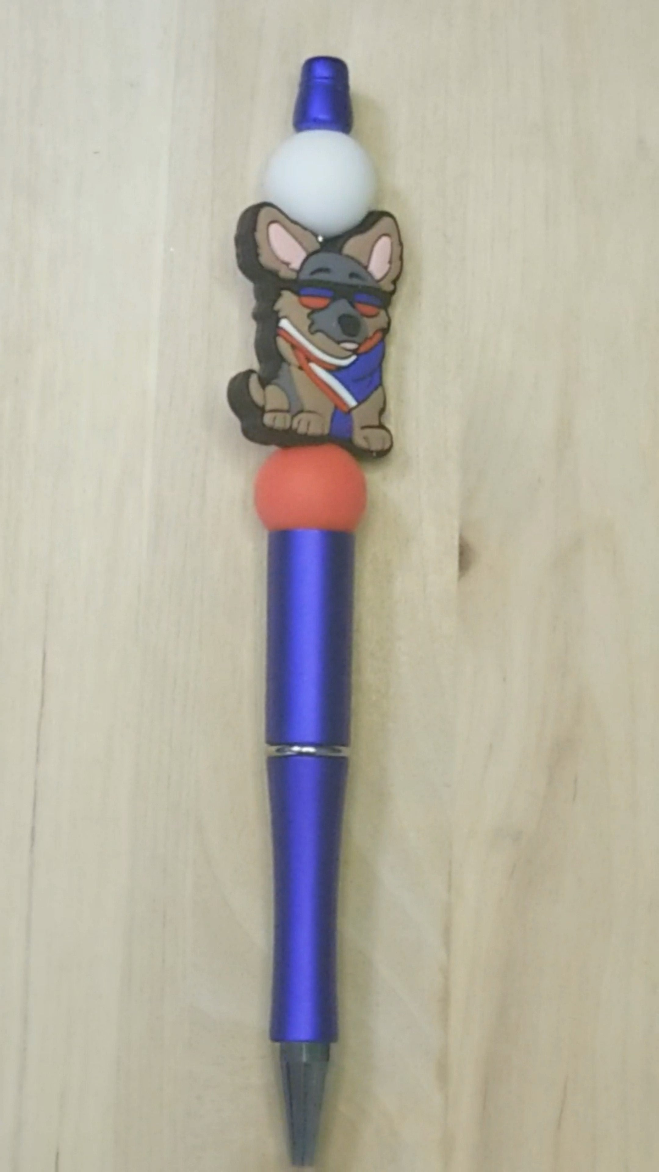 Dog Silicone Beaded Pen