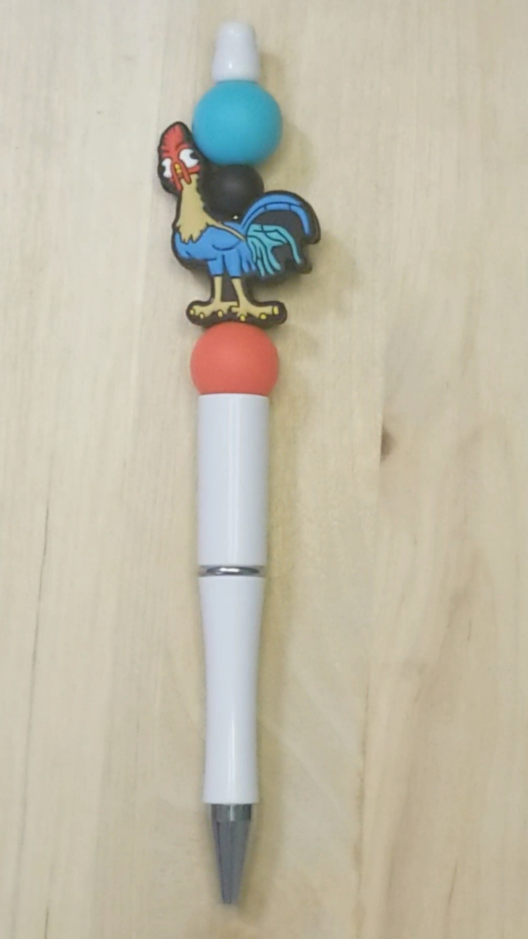 Chicken Silicone Beaded Pen