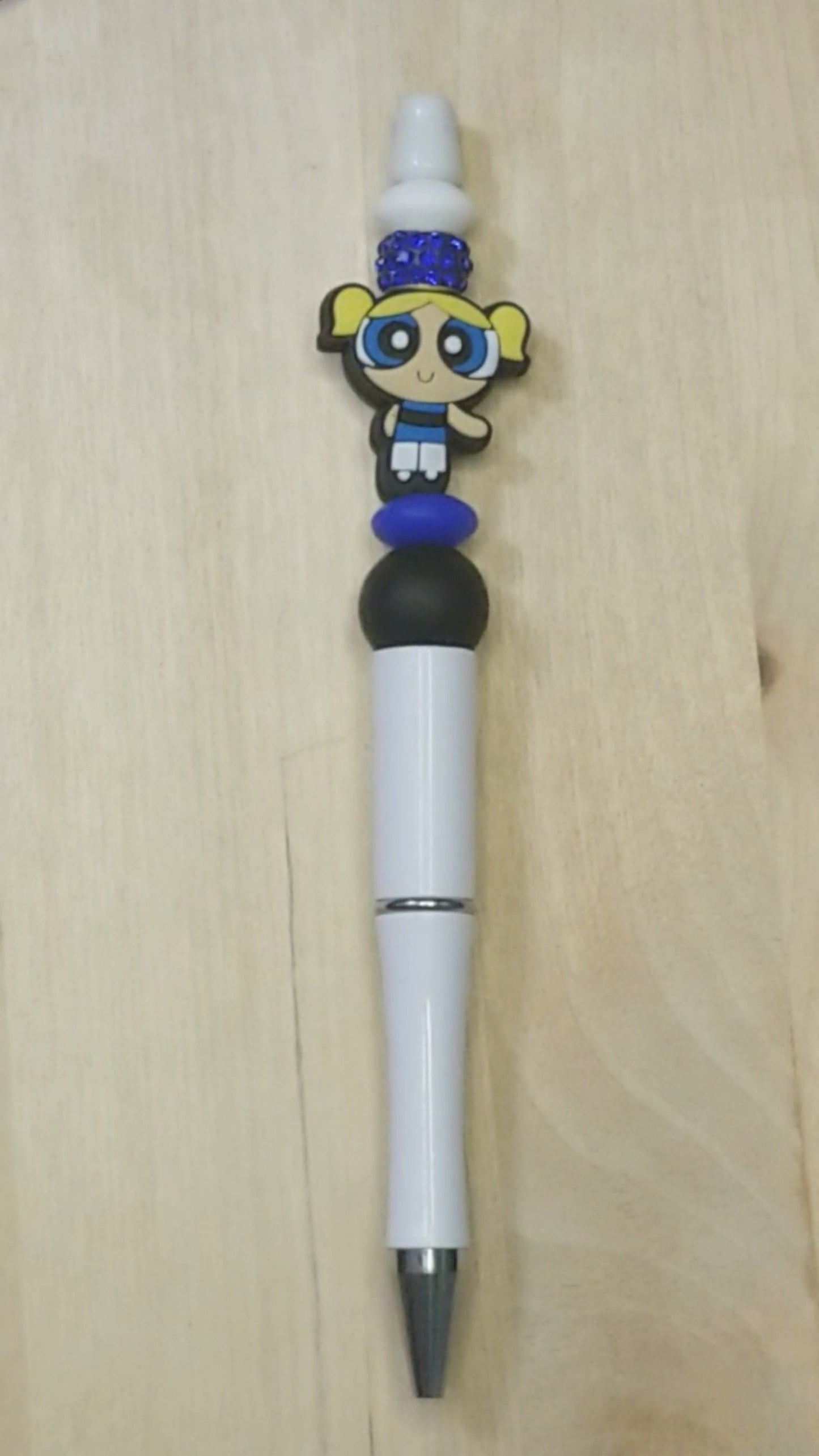 Girl Doll Silicone Beaded Pen