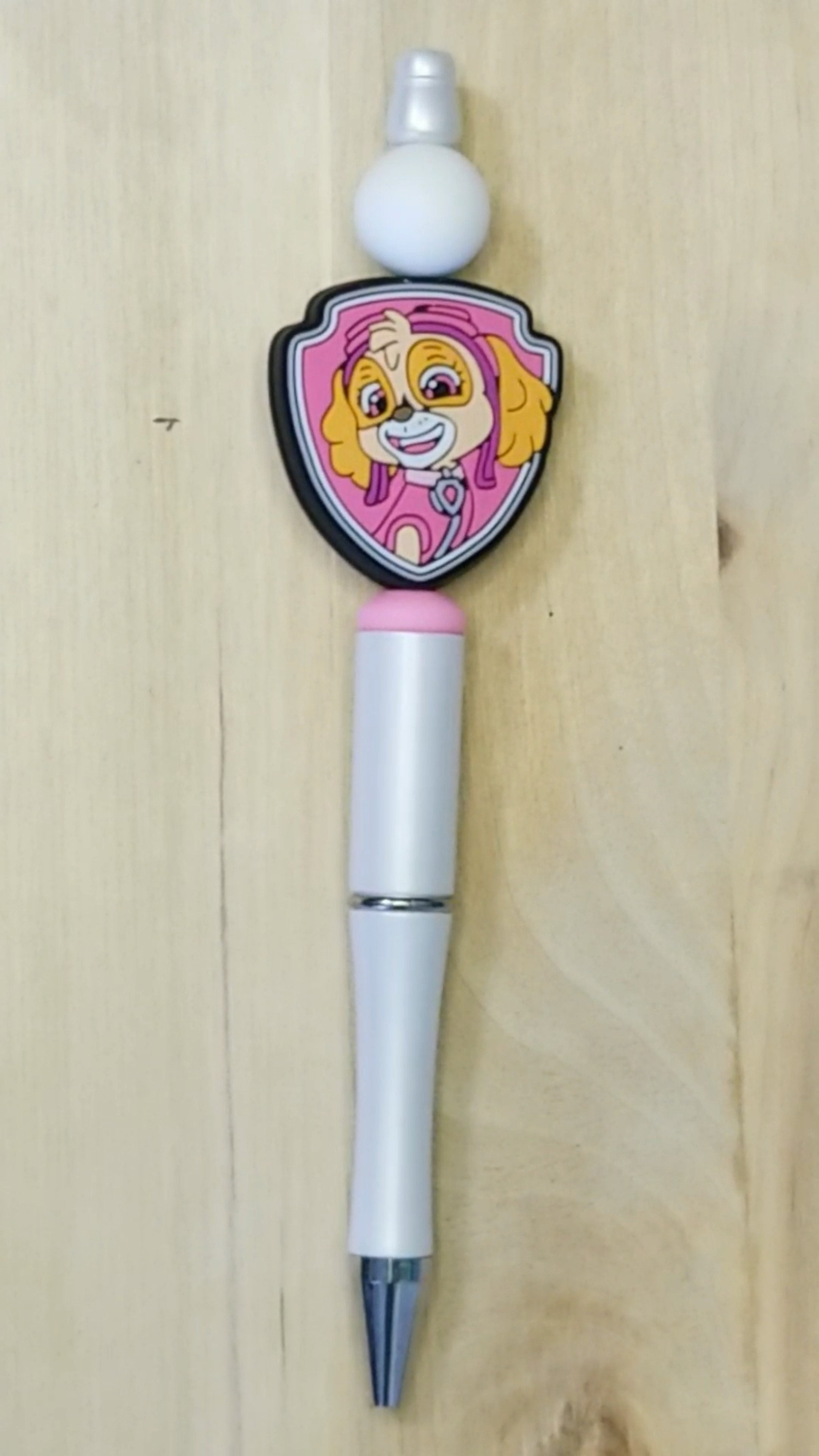 Cartoon Dog Silicone Beaded Pen