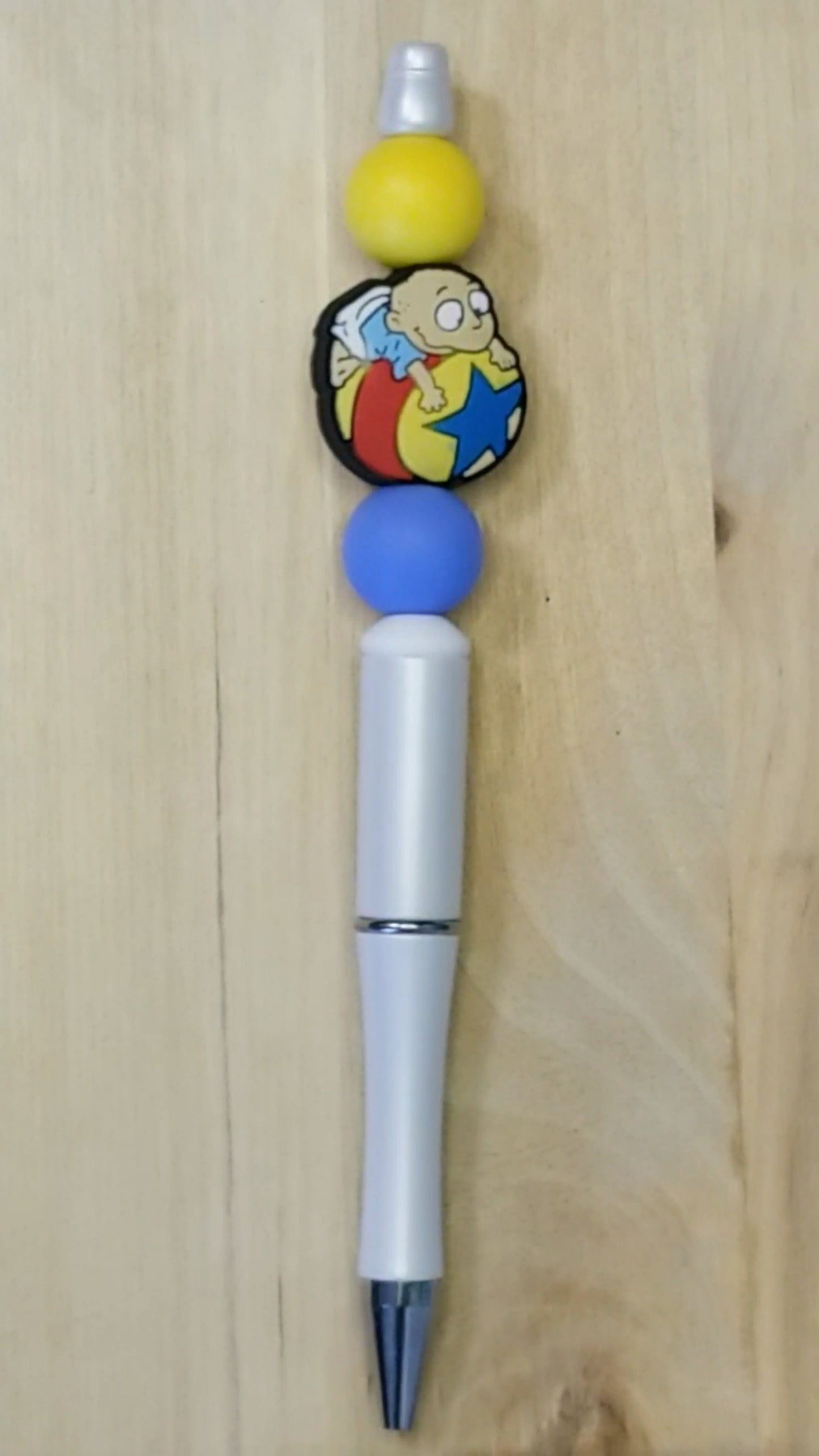 Little Boy Silicone Beaded Pen
