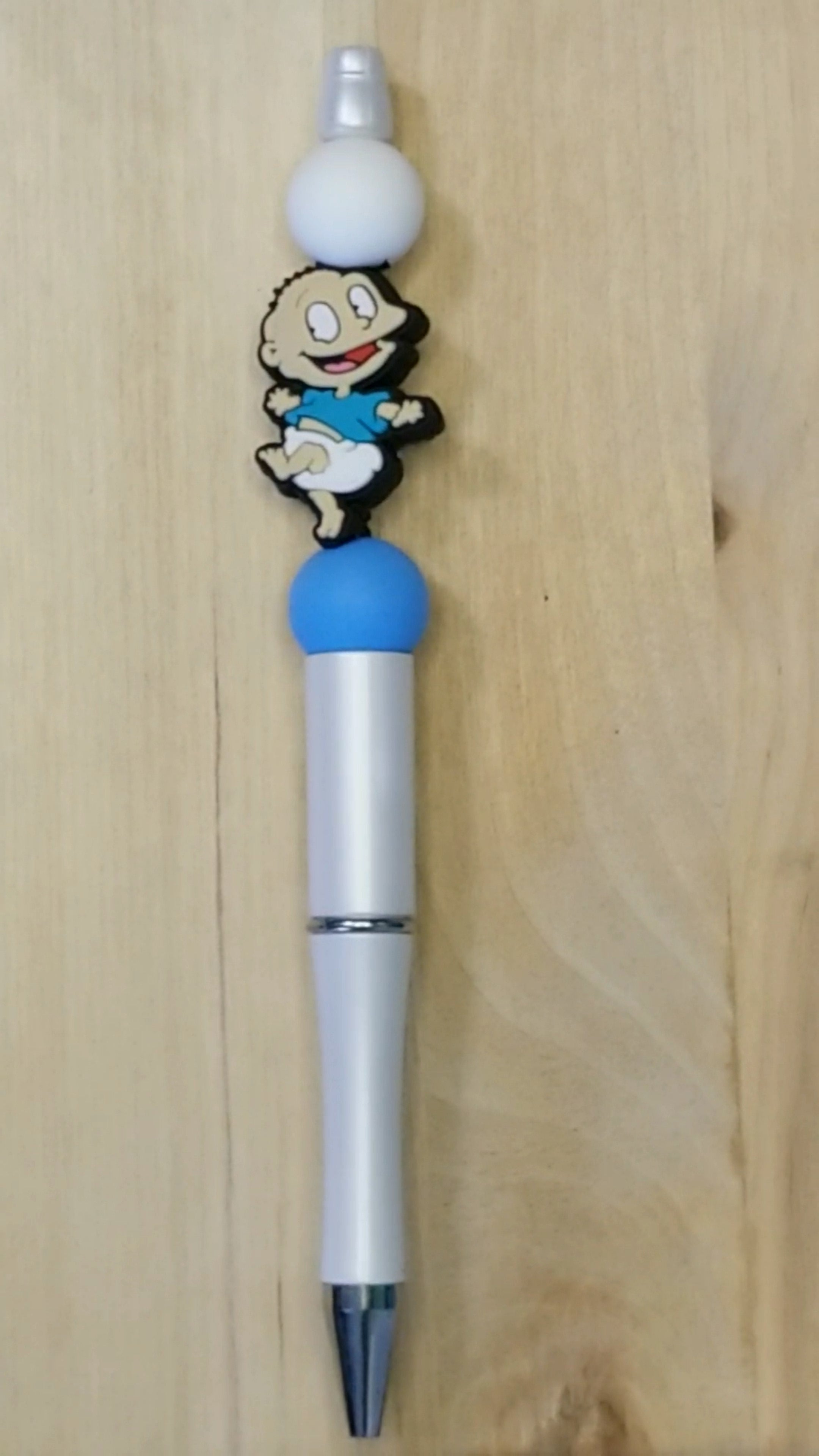 Little Boy Silicone Beaded Pen
