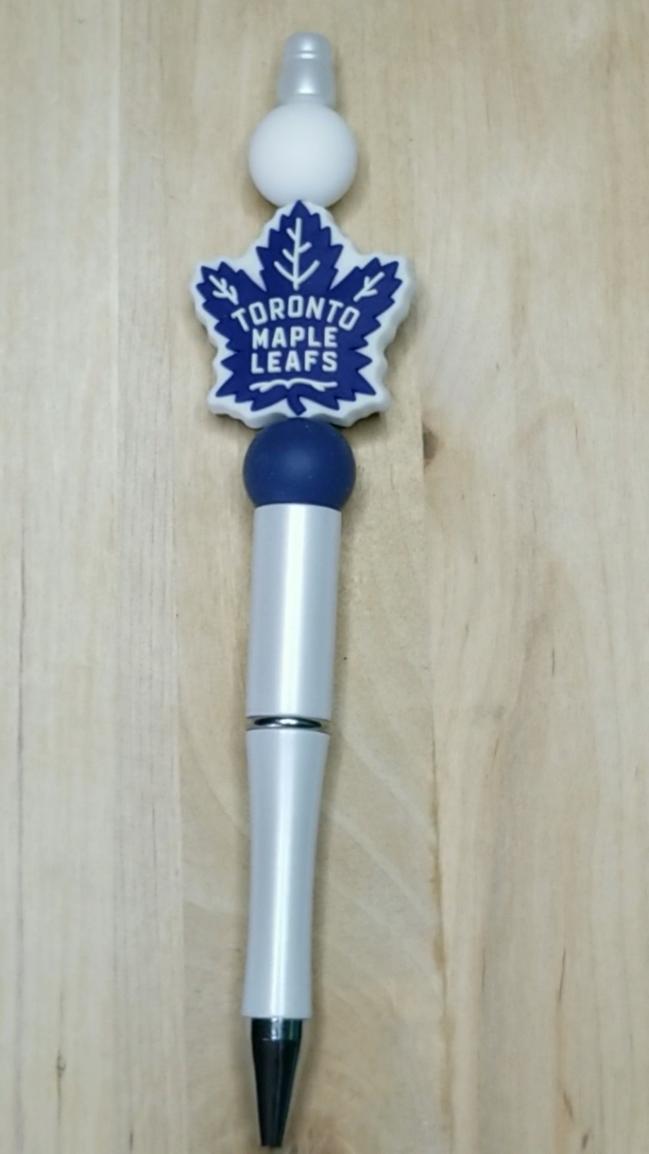Hockey Silicone Beaded Pen